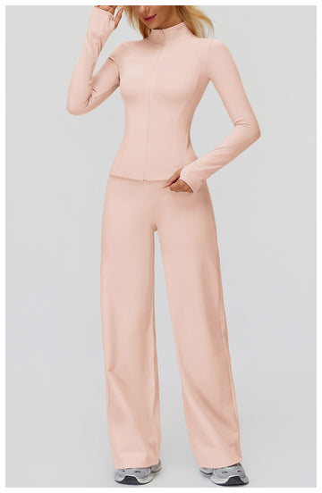 ThermaWide High-Waist Fleece Wide-Leg Pants