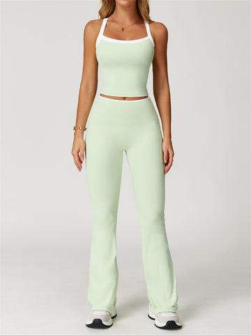 FlareFit Contrast Trim Activewear Set