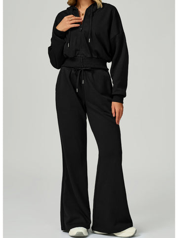 Autumn Ease Zip Hoodie Set