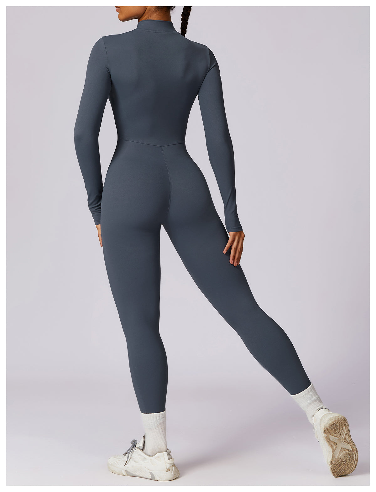 Zipper Seamless Jumpsuit