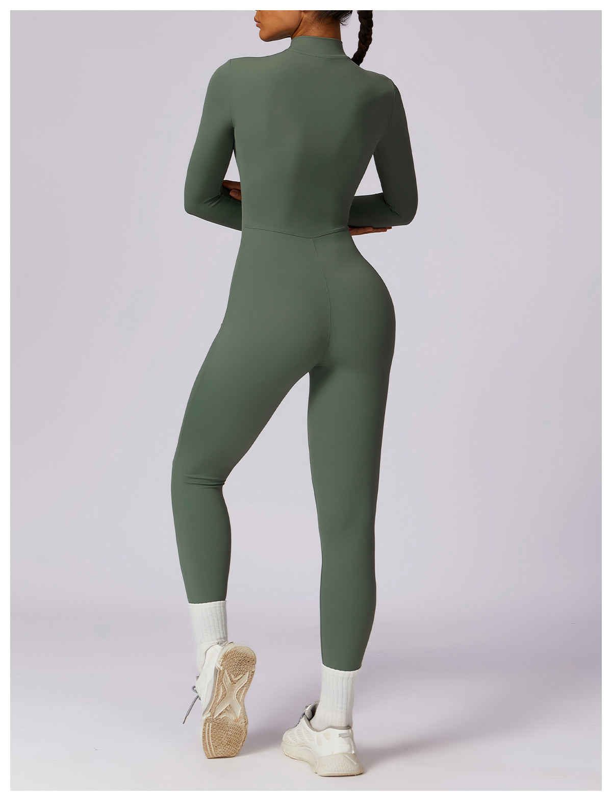 Zipper Seamless Jumpsuit