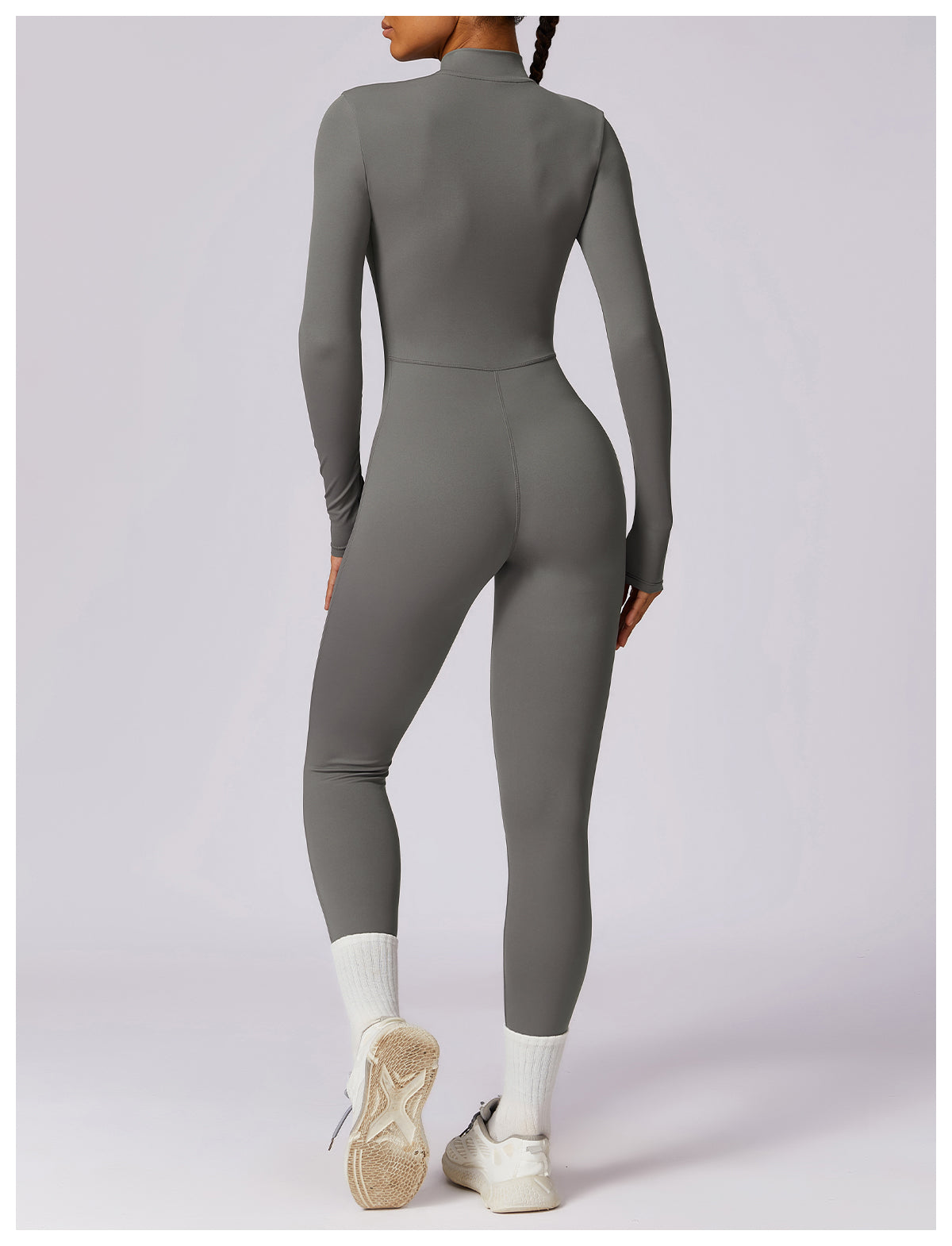 Zipper Seamless Jumpsuit