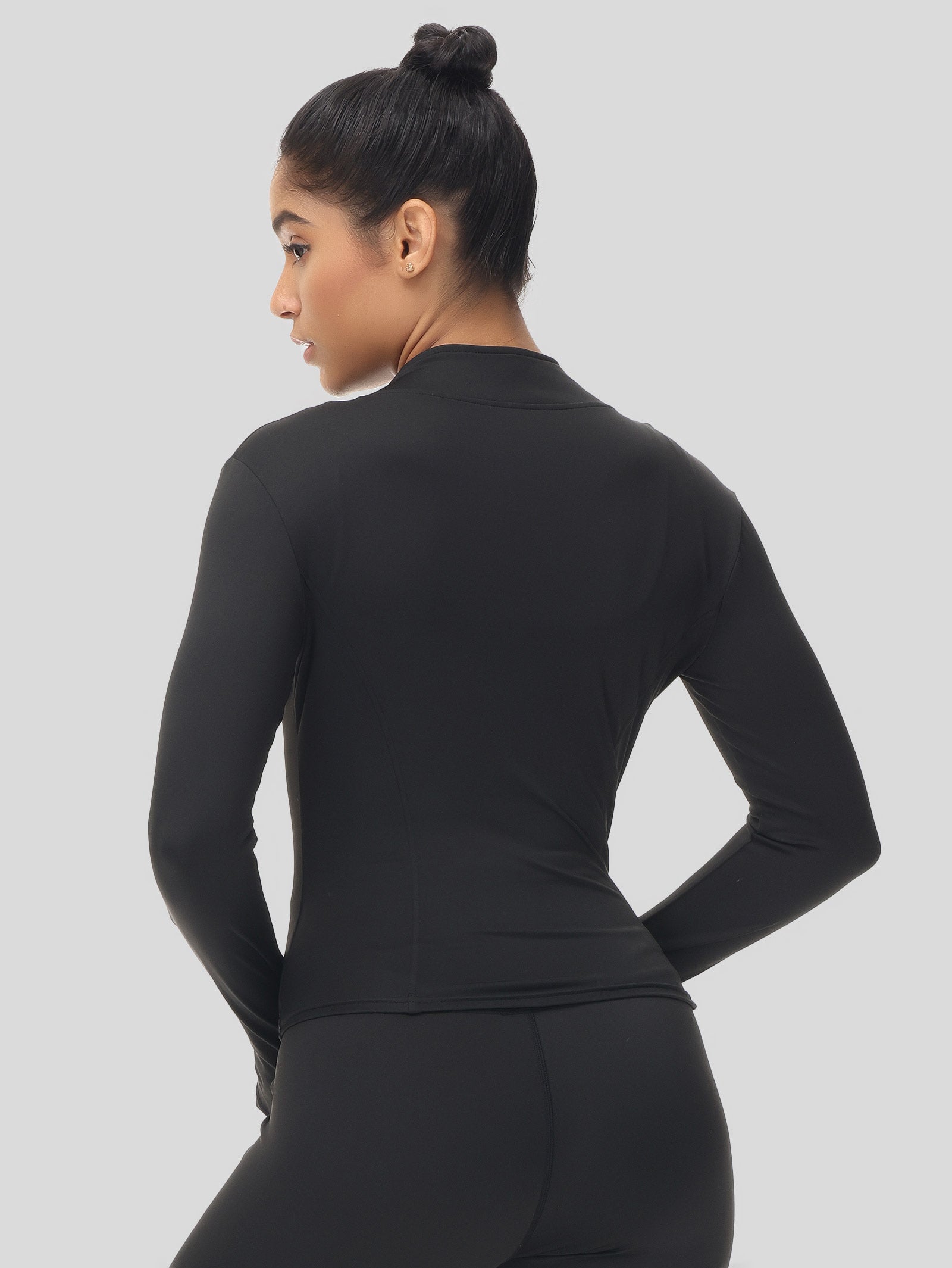 Thumb Hole Zip Up Jacket