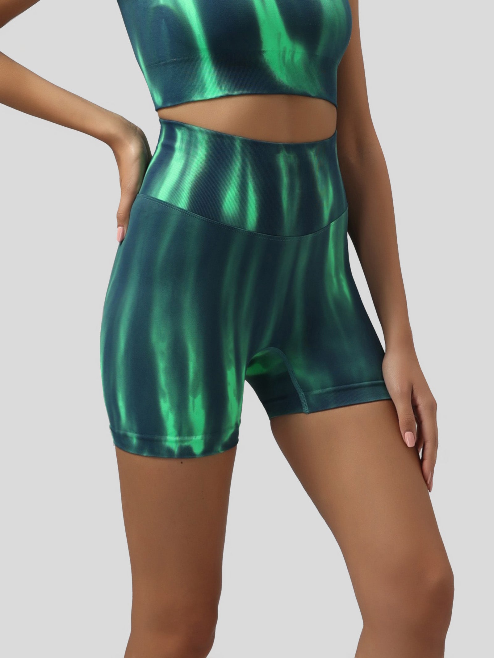 Burn Out Seamless Biker Shorts