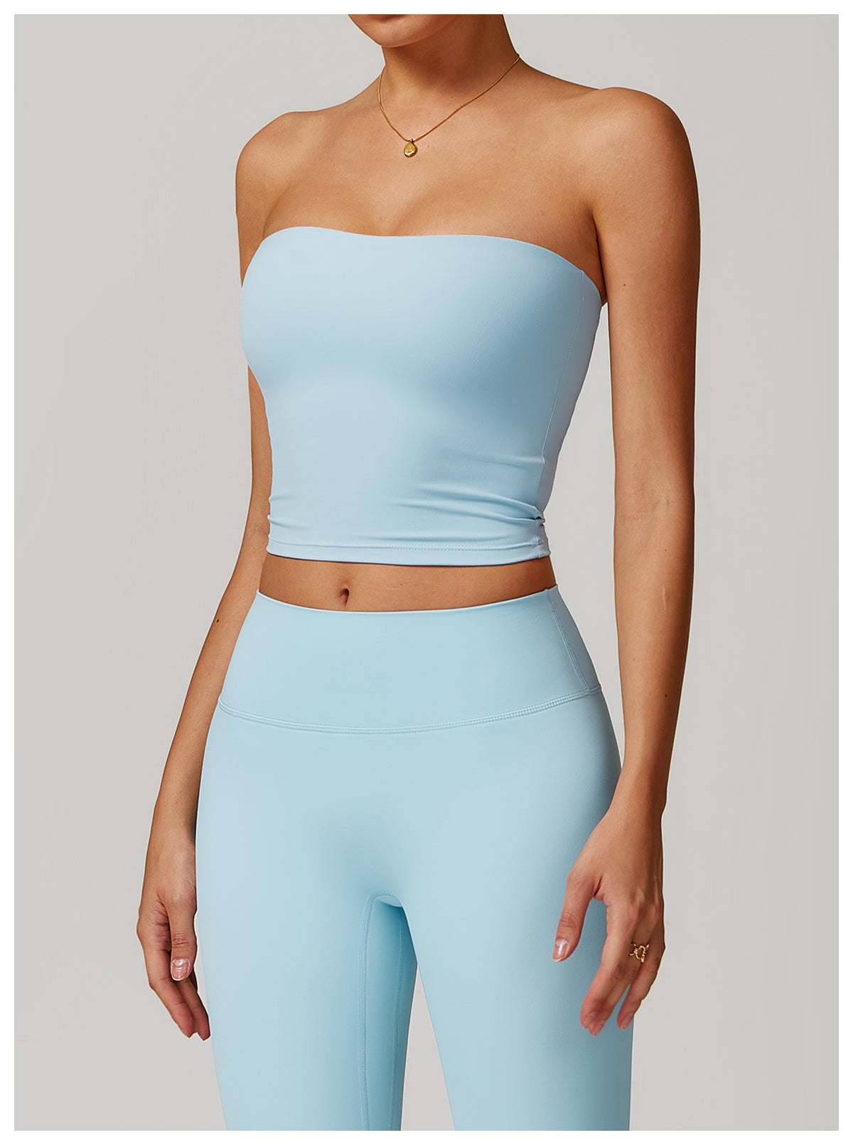 Comfort Club  Brushed Fabric Strapless Tank Top