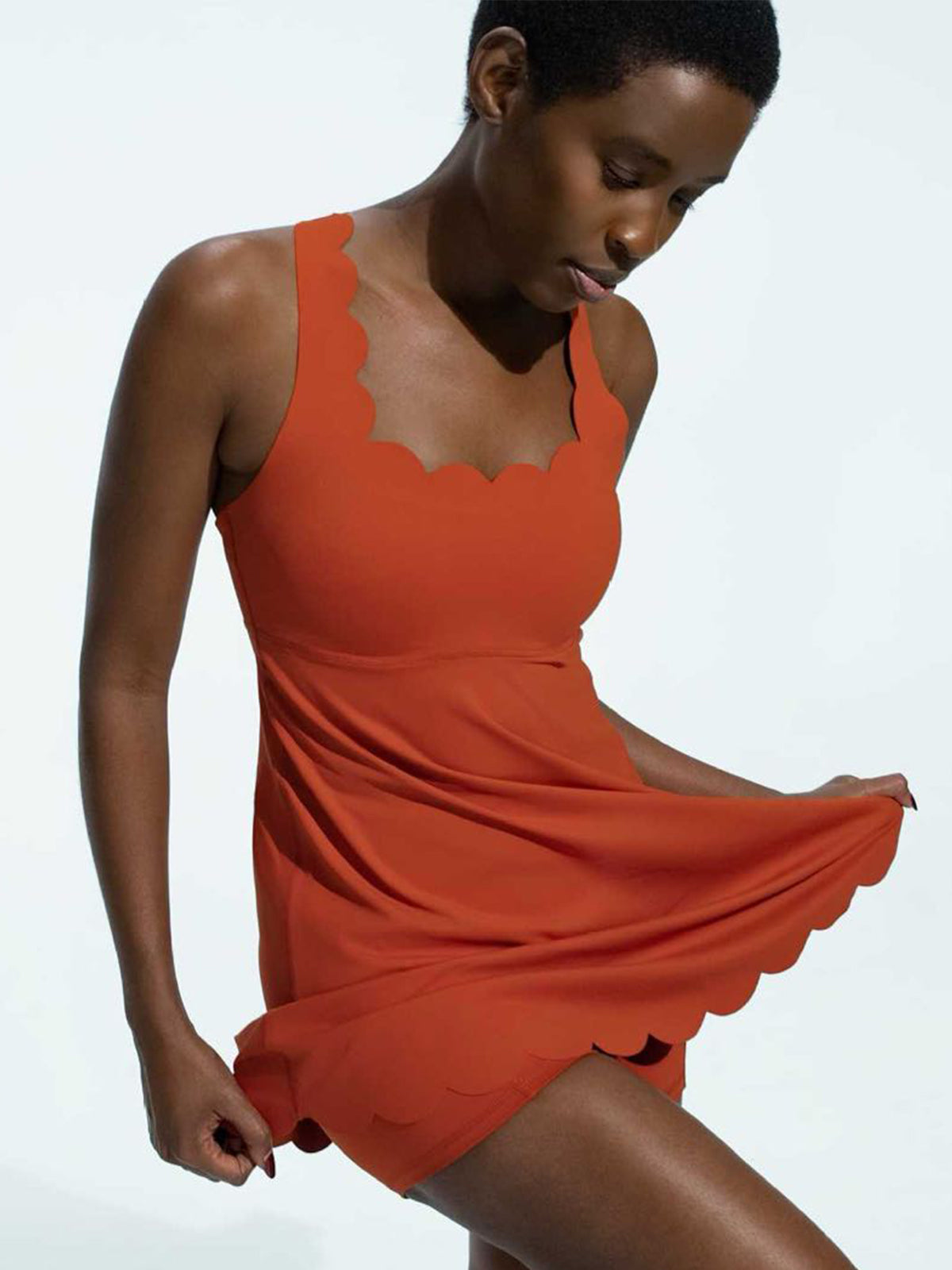 Scallop Edge Court Dress