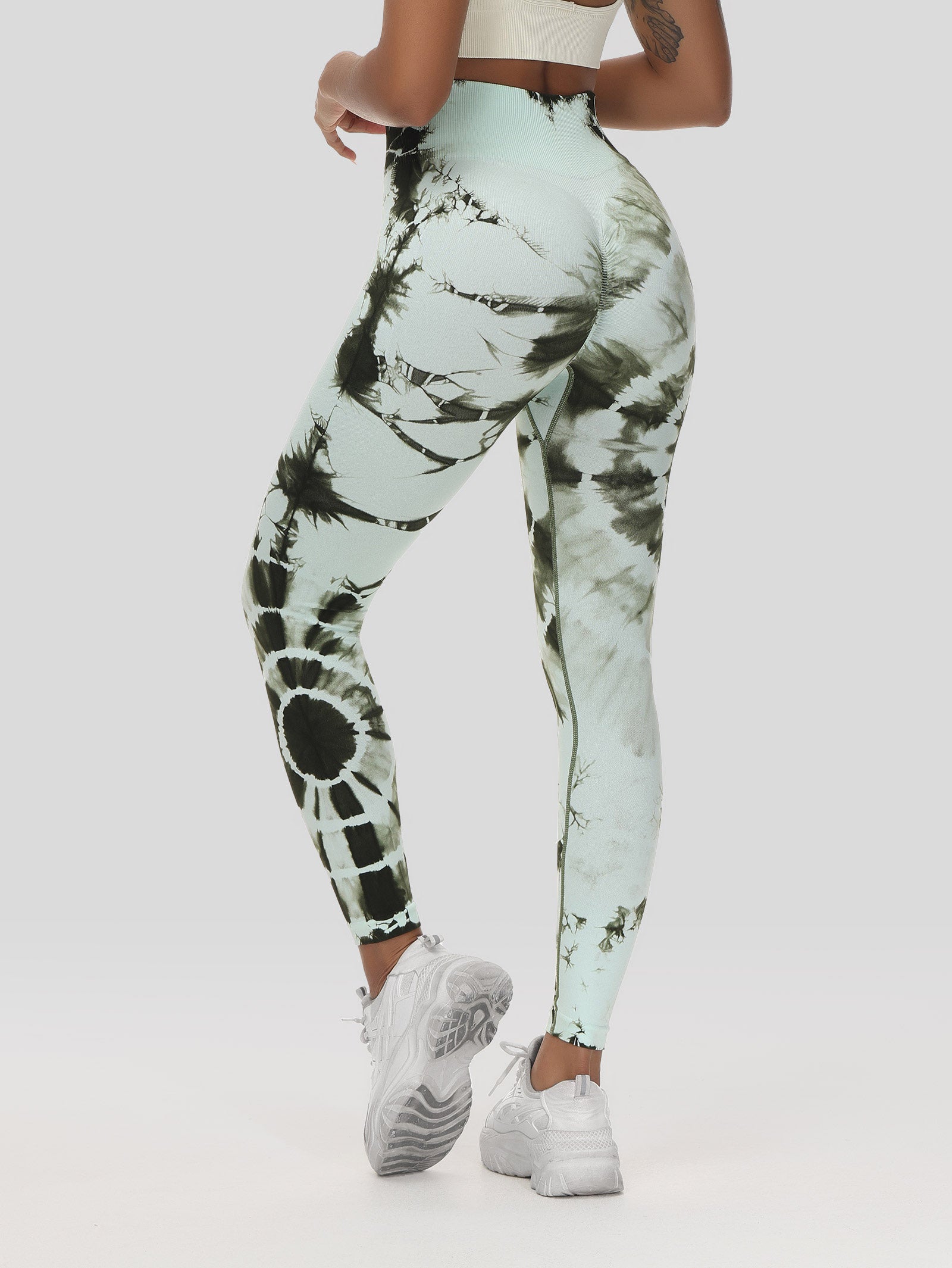 Ripple Tie Dye Butt Lifting Legging