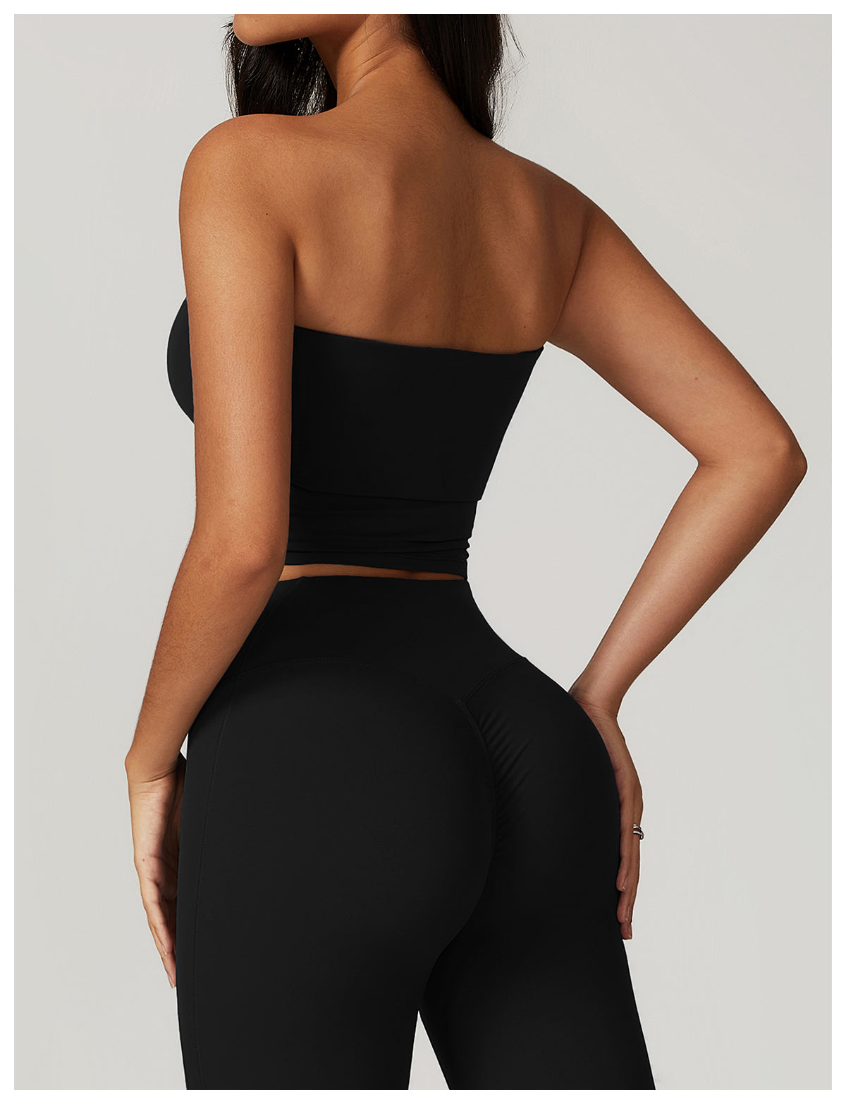 Comfort Club  Brushed Fabric Strapless Tank Top
