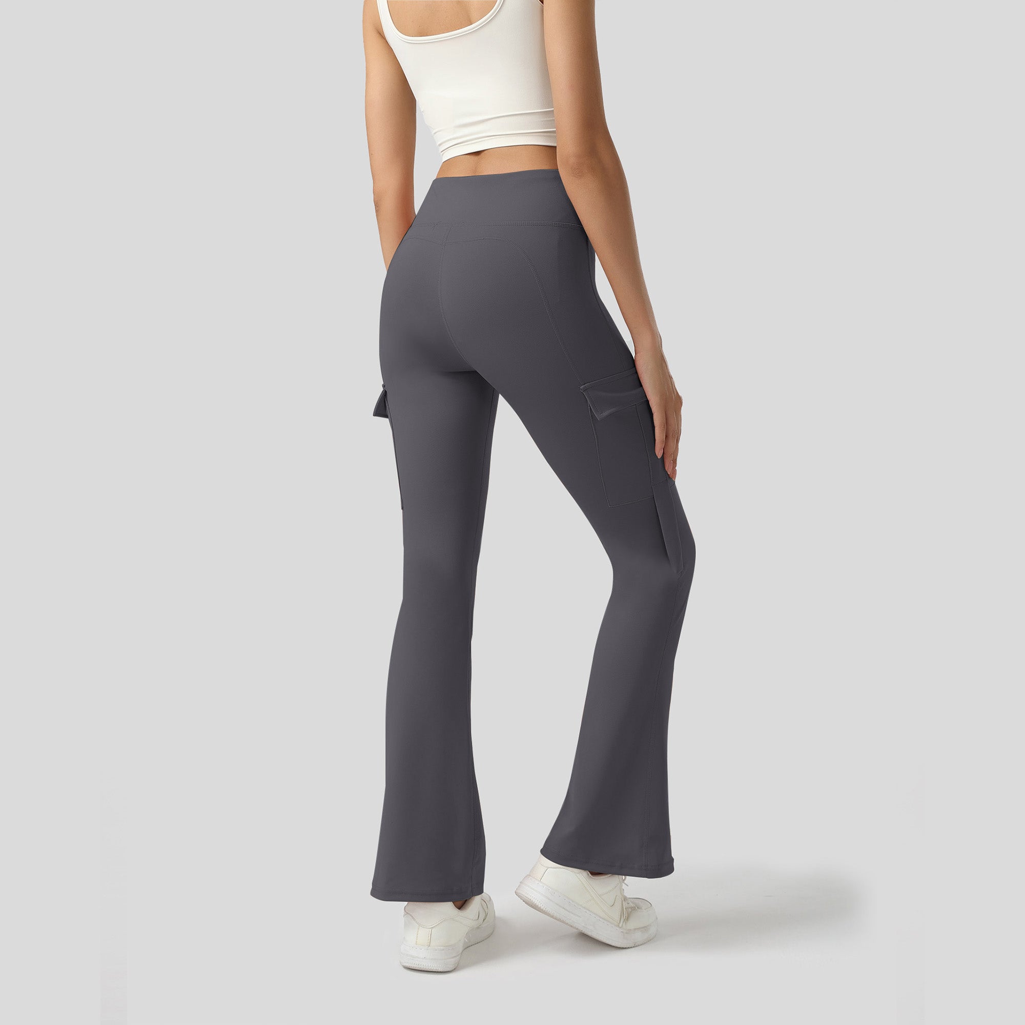 Comfort Club Pockets Flared Leggings