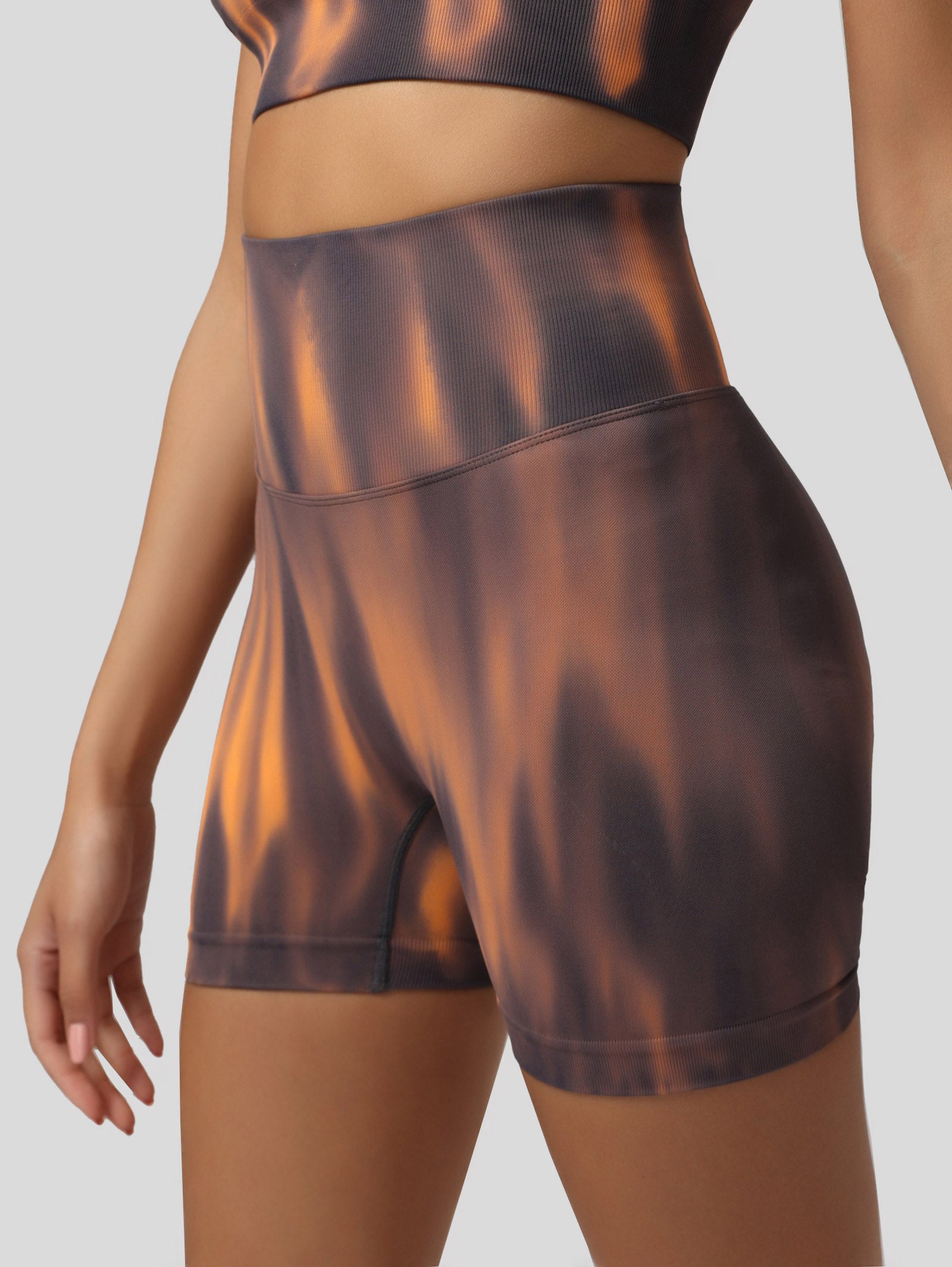 Burn Out Seamless Biker Shorts