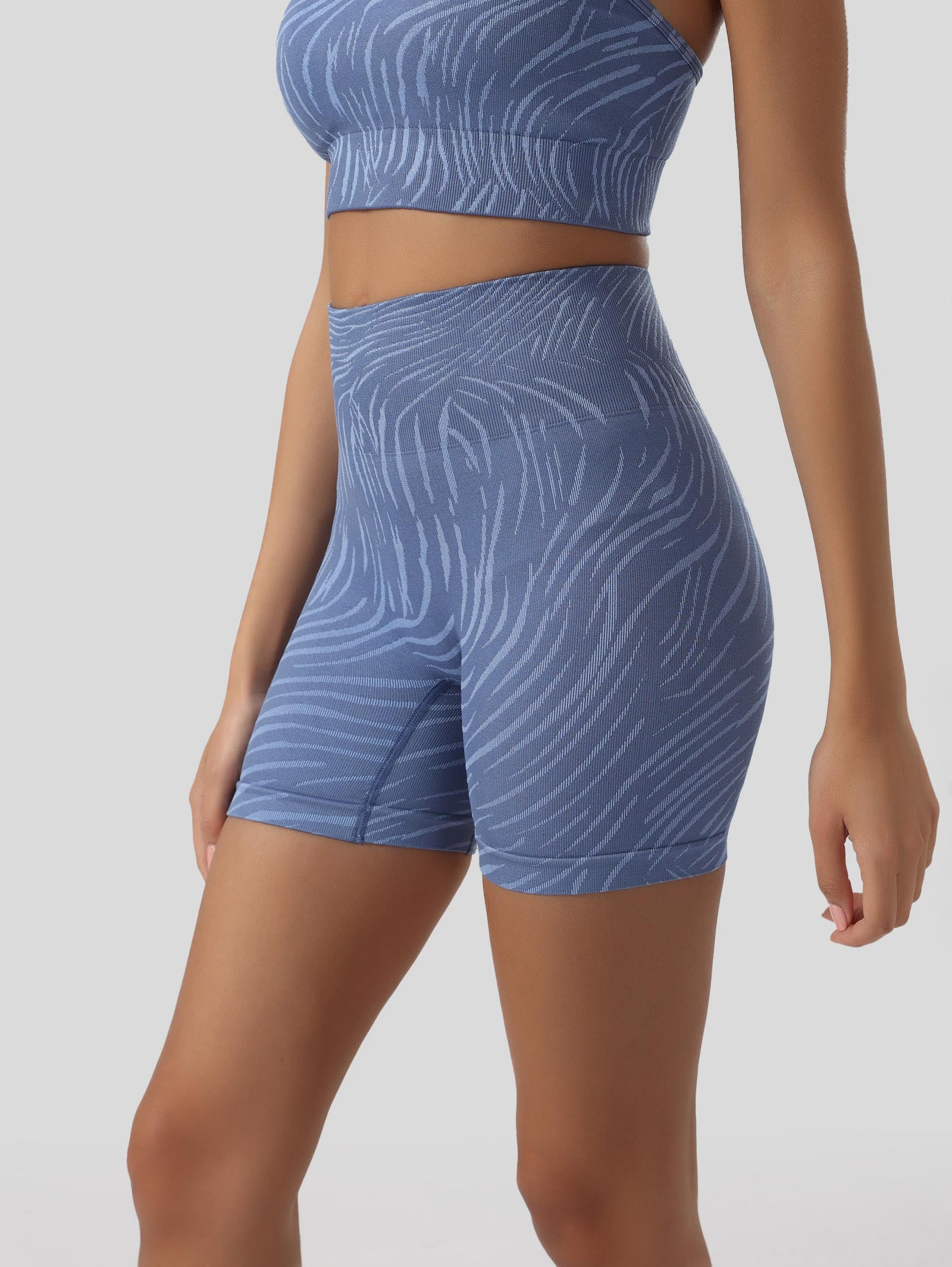 Zebra Print Biker Shorts