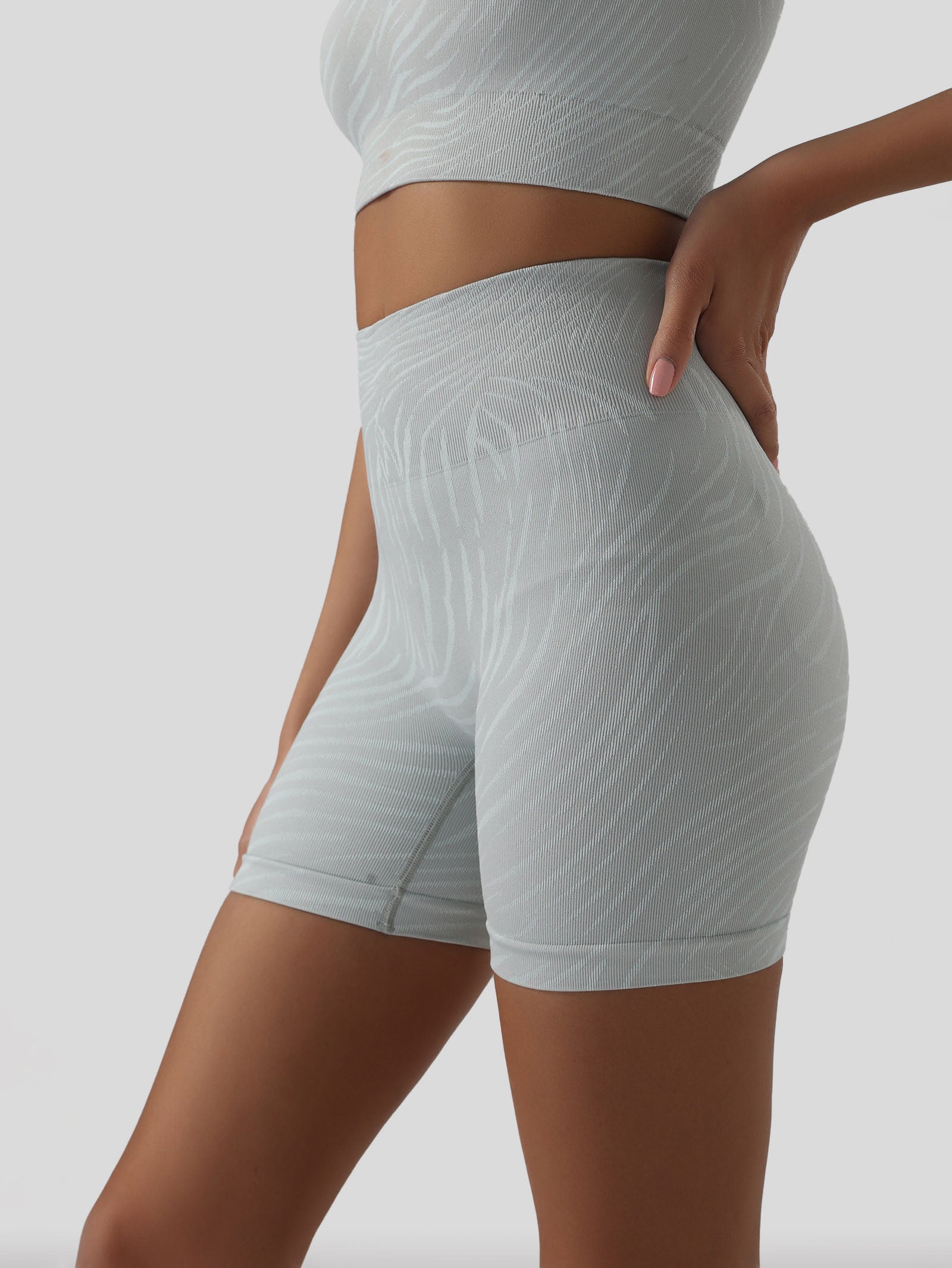 Zebra Print Biker Shorts