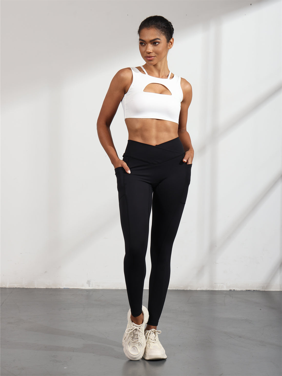 Comfort Club Cutout Sports Bra