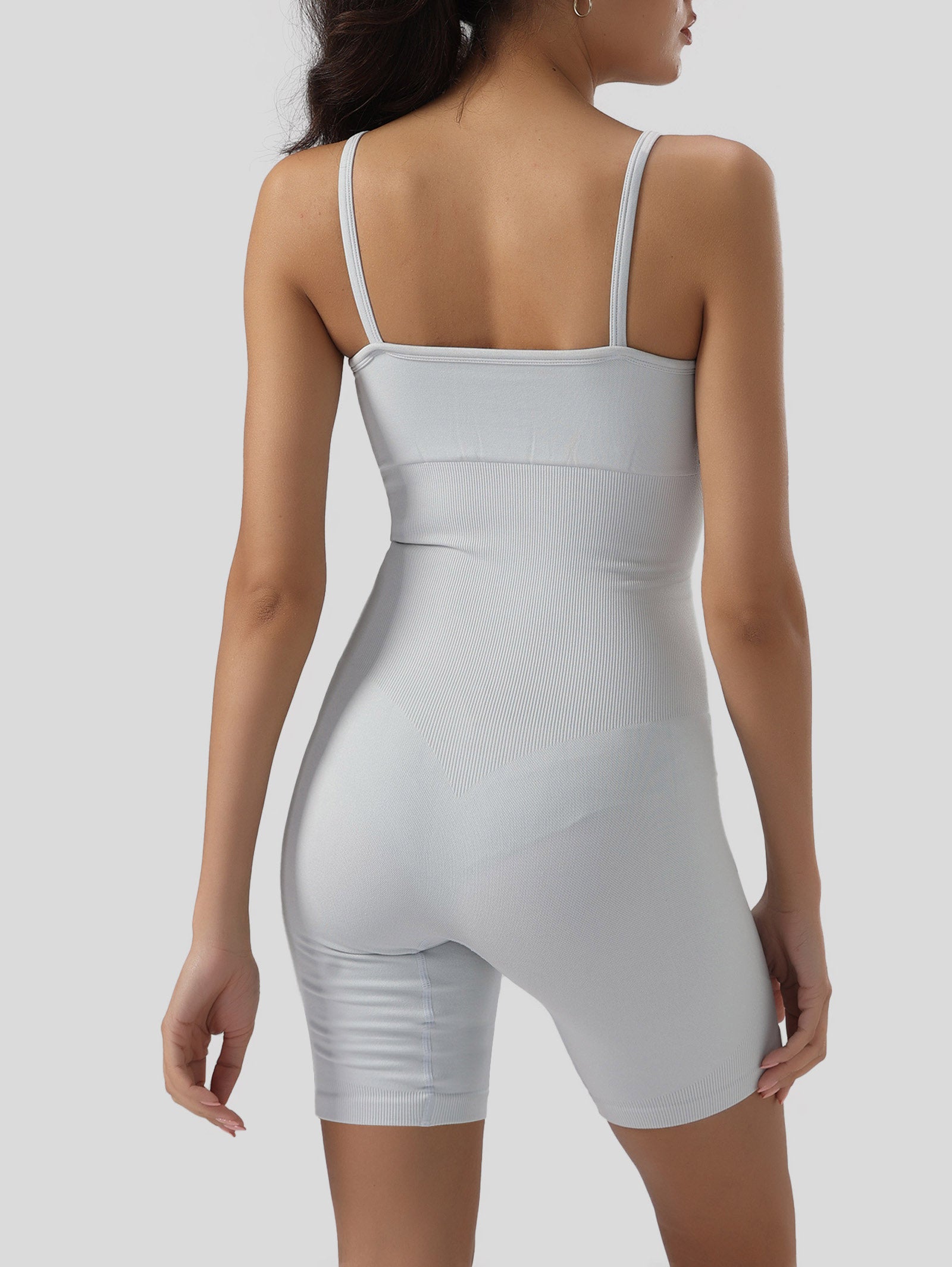 Solid Tummy Control Jumpsuit