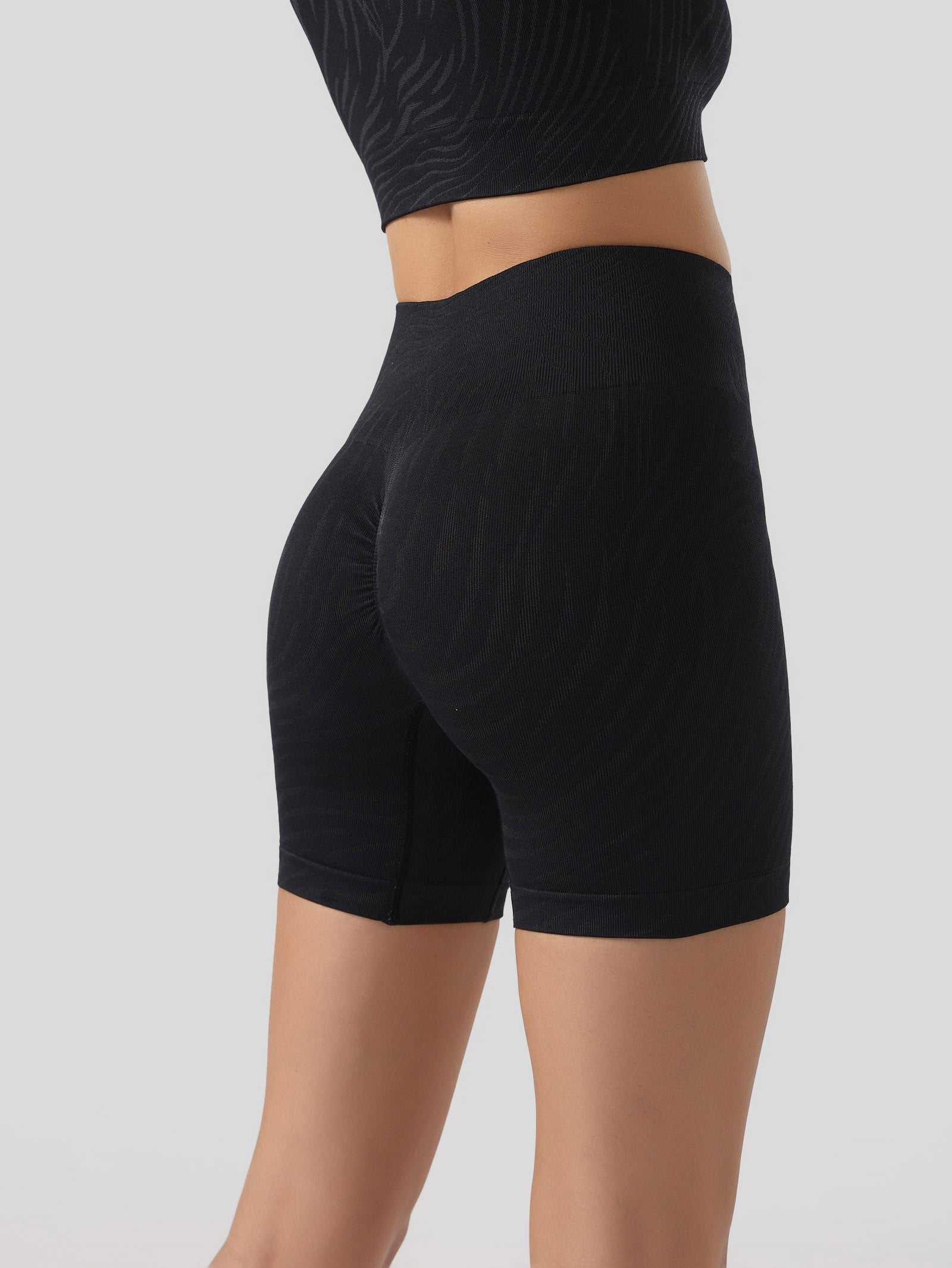 Zebra Print Biker Shorts