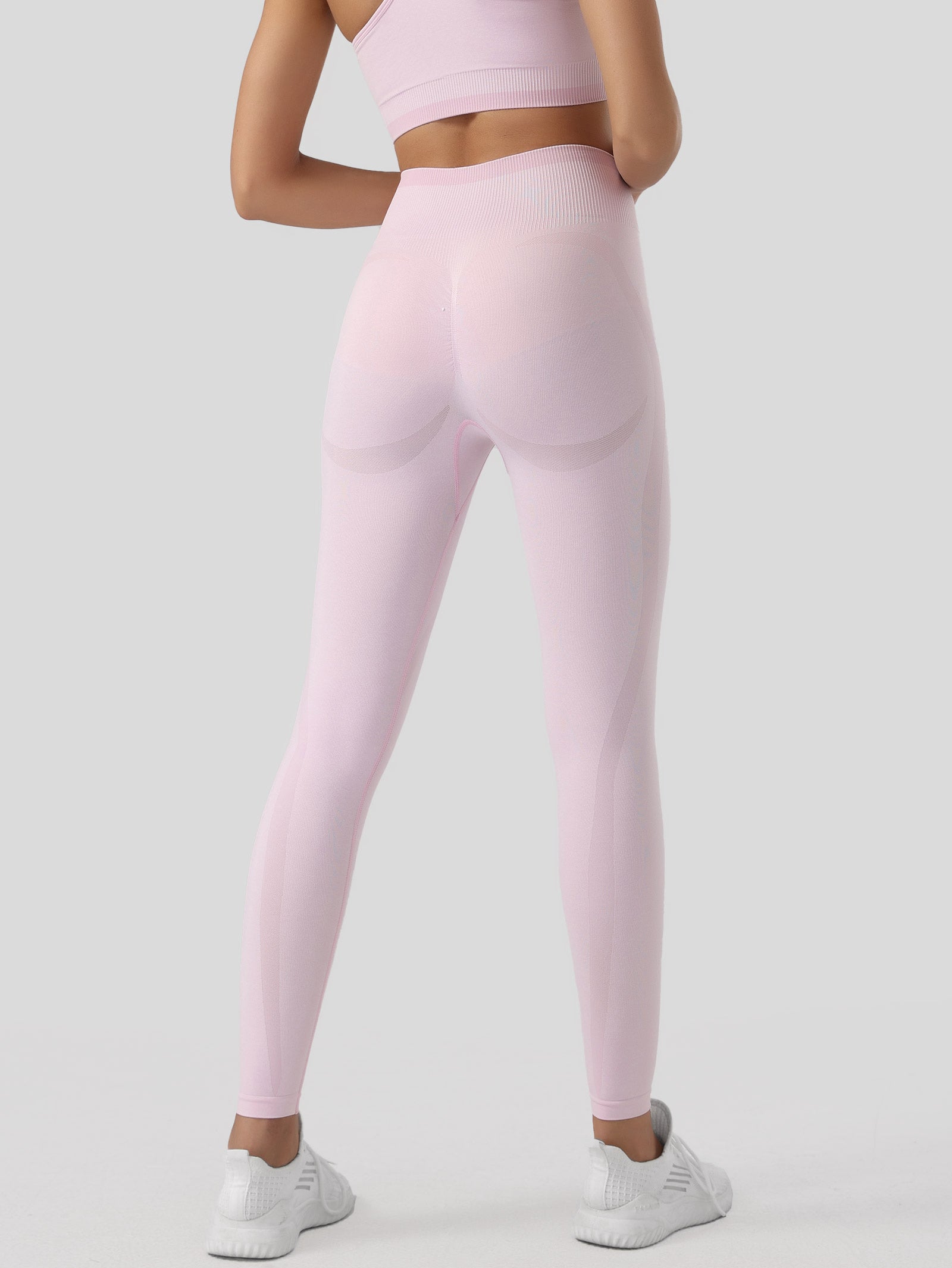 Contrast Color High Waist Leggings