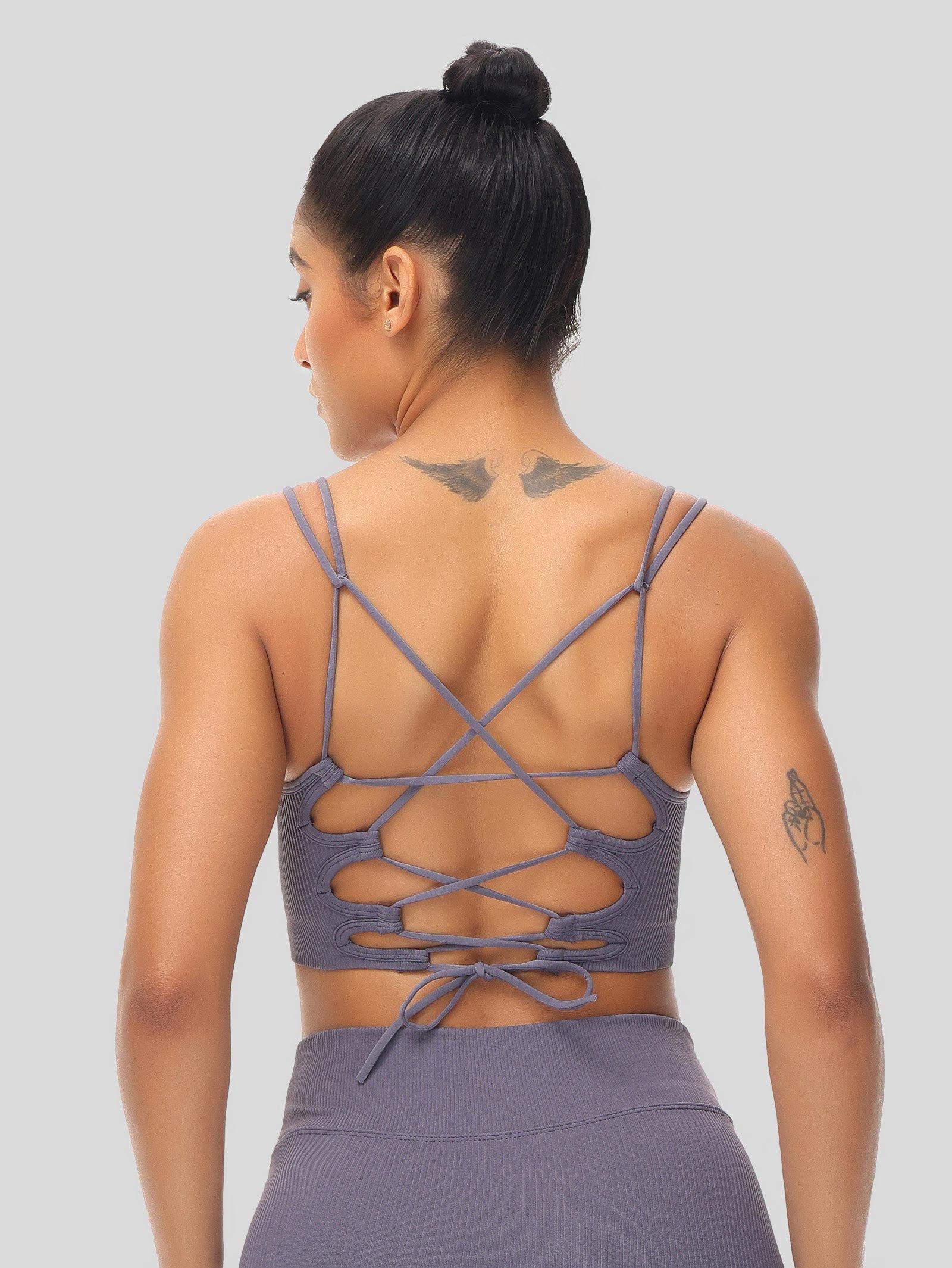 Crisscross Back Crop Tank Top