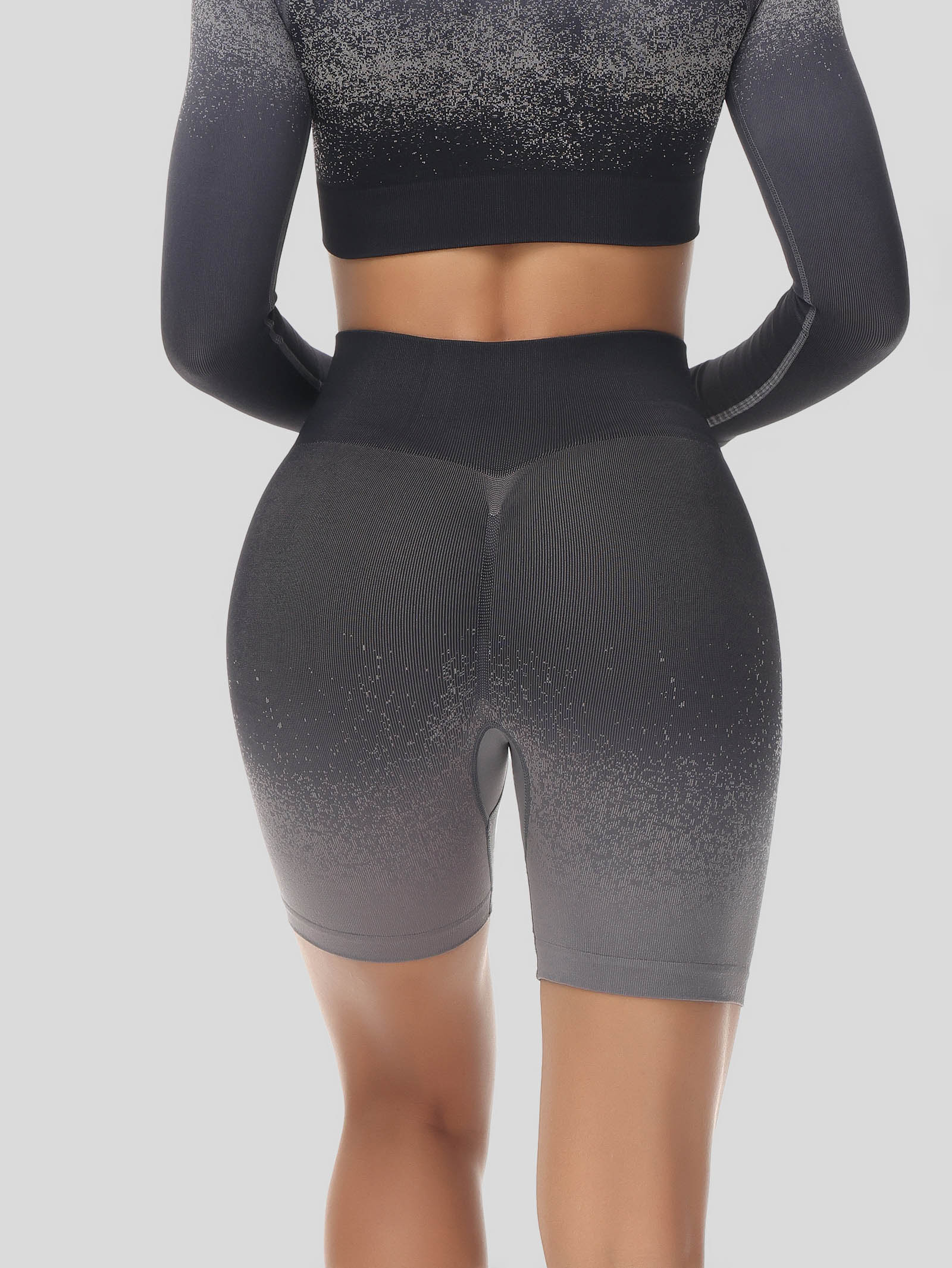 Ombre Butt Lifting Biker Shorts