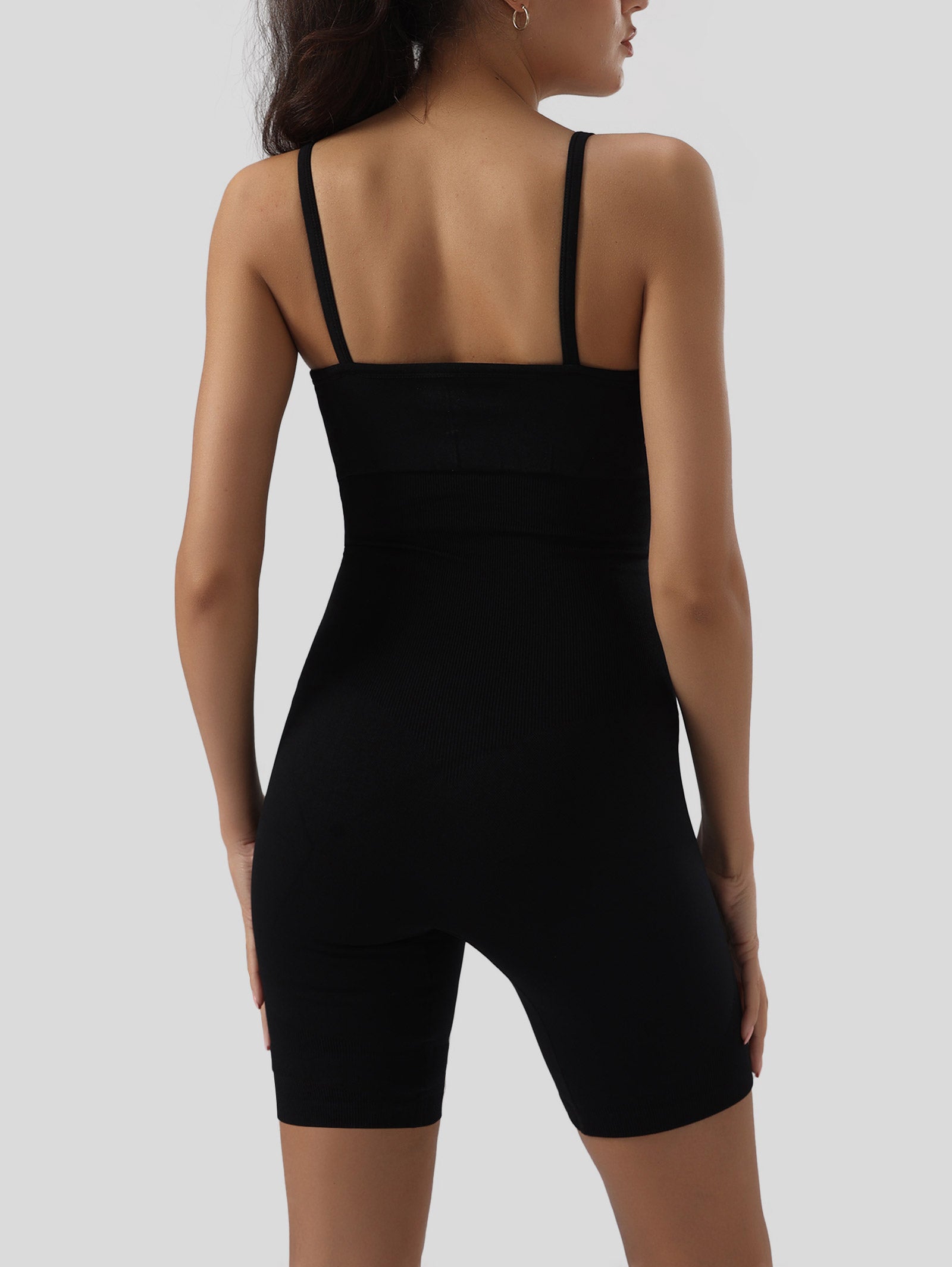 Solid Tummy Control Jumpsuit