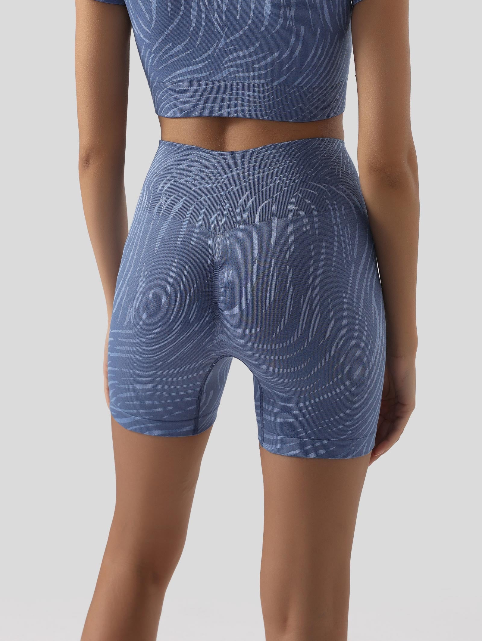 Zebra Print Biker Shorts