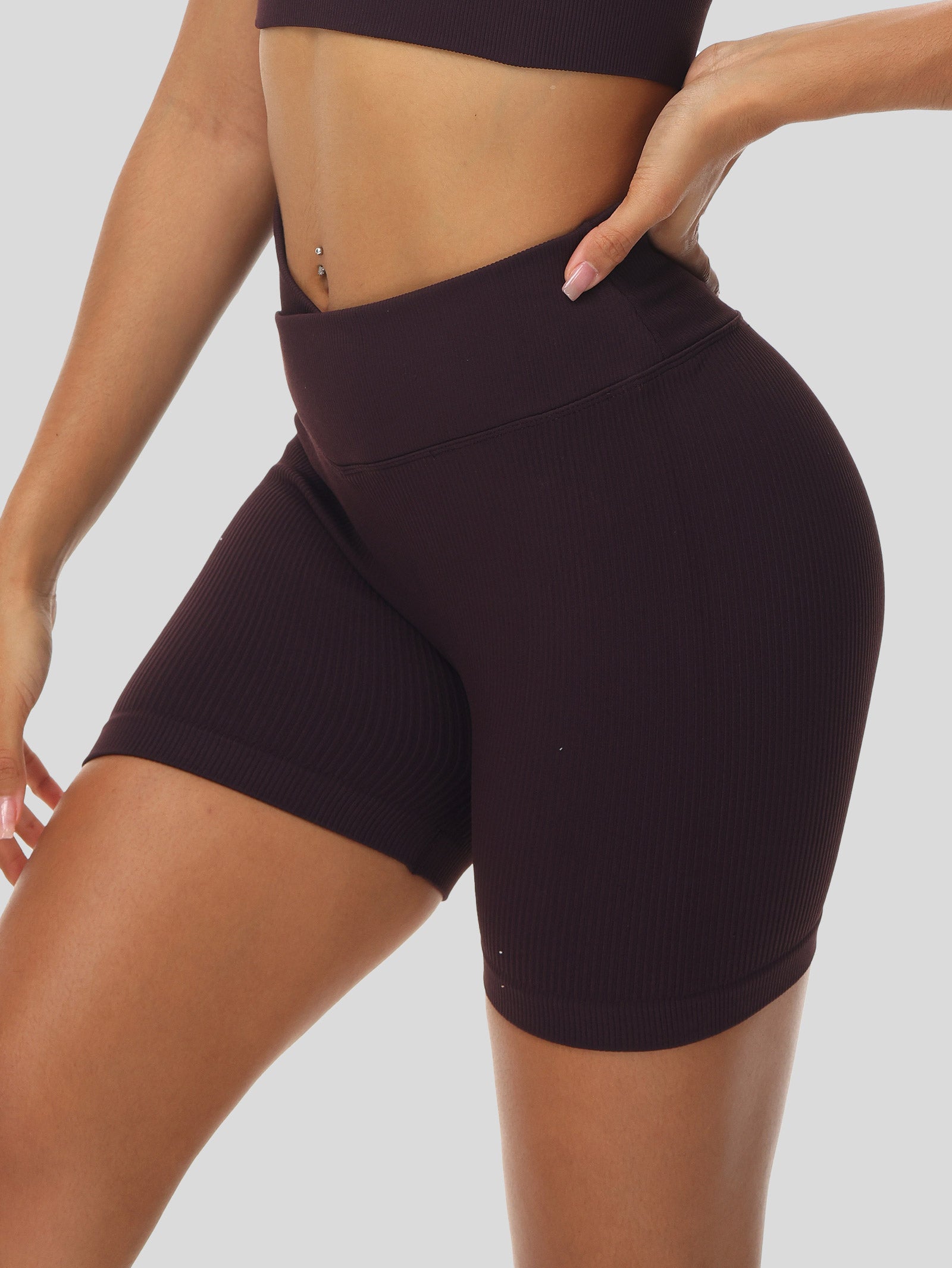 Crossover Butt Lifting Biker Shorts
