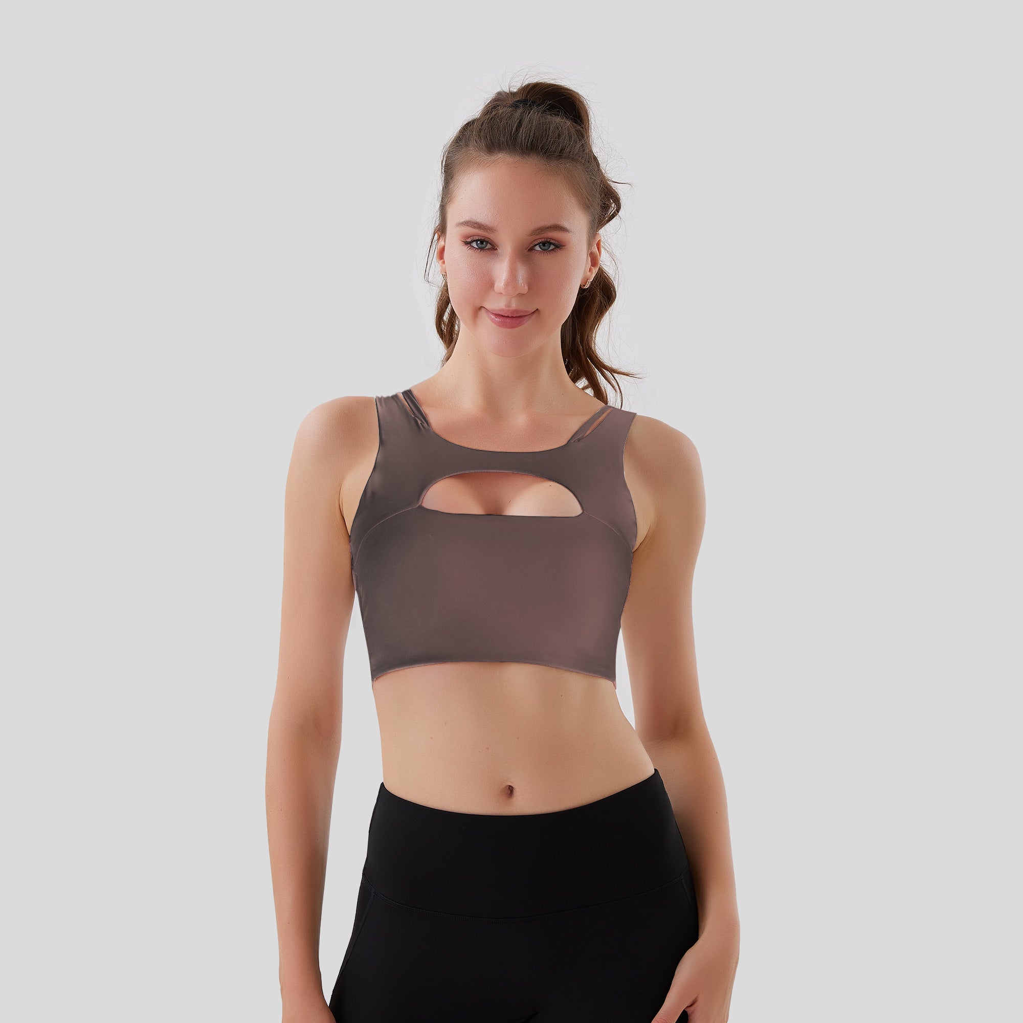 Comfort Club Cutout Sports Bra