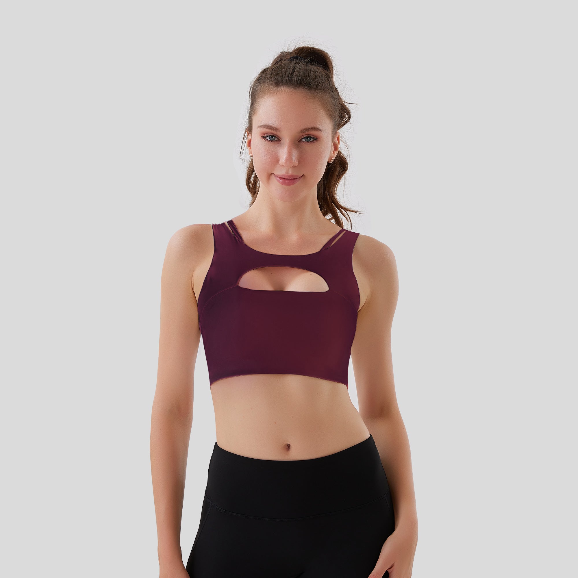 Comfort Club Cutout Sports Bra