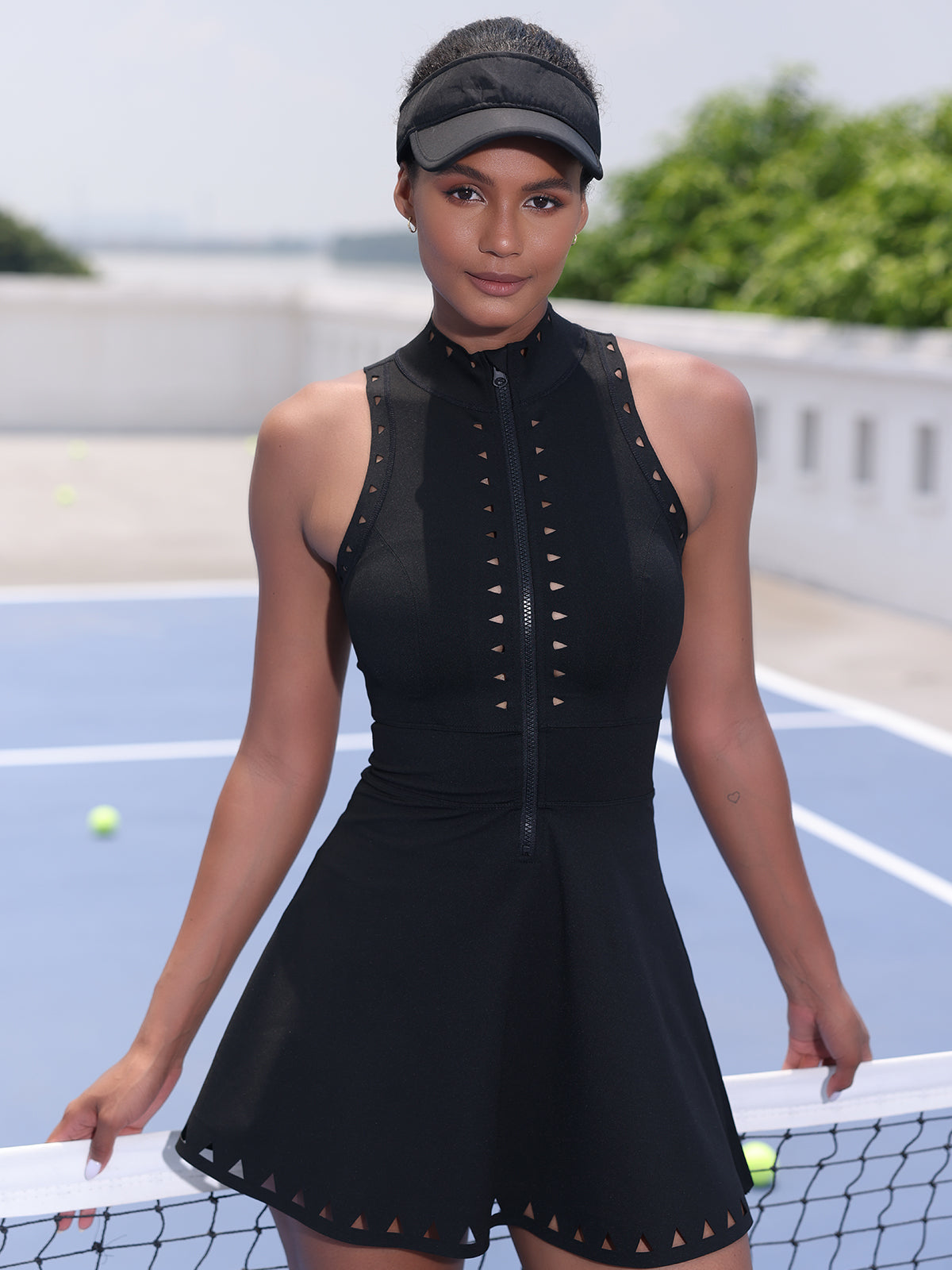 Ivory Ace Cutout Tennis Dress