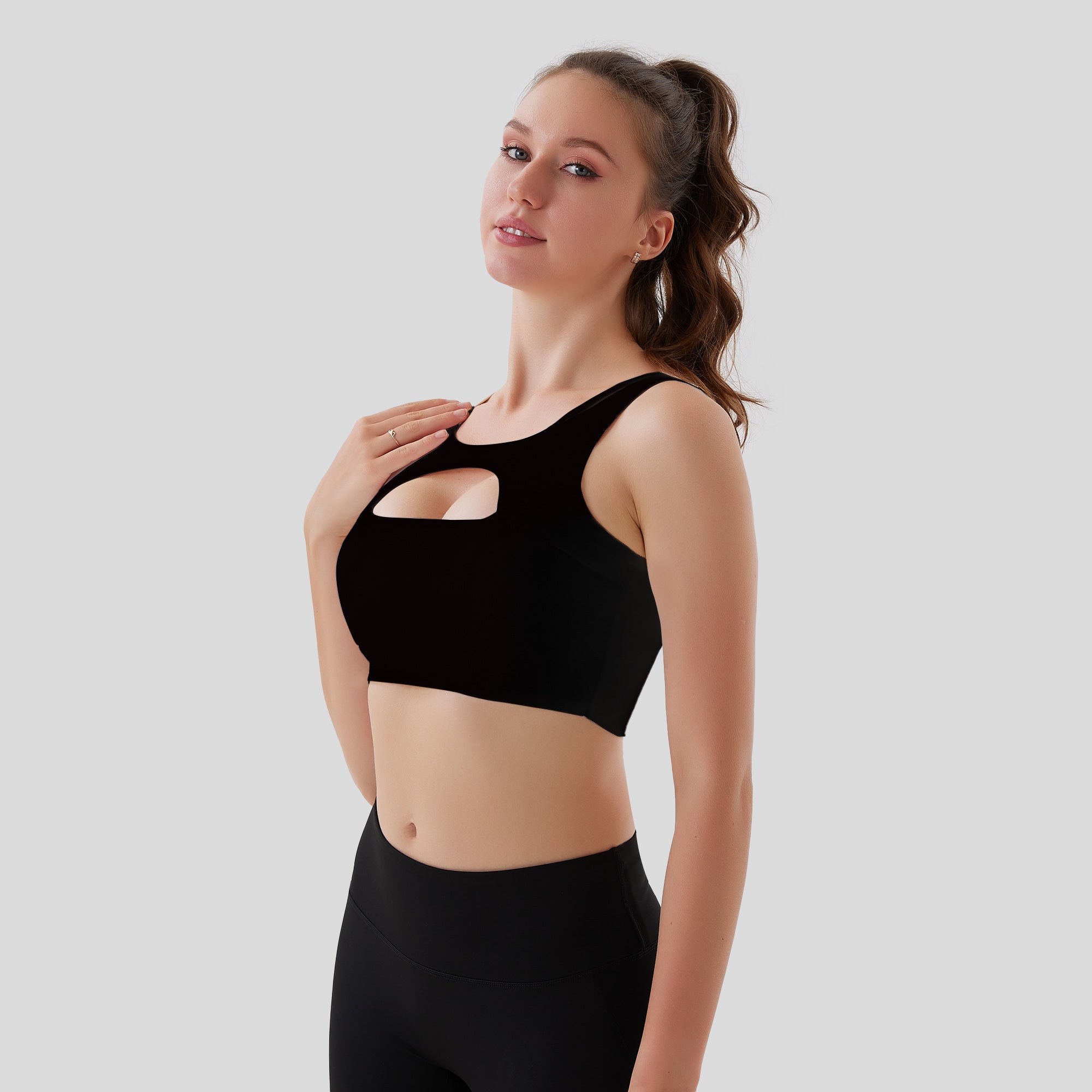 Comfort Club Cutout Sports Bra
