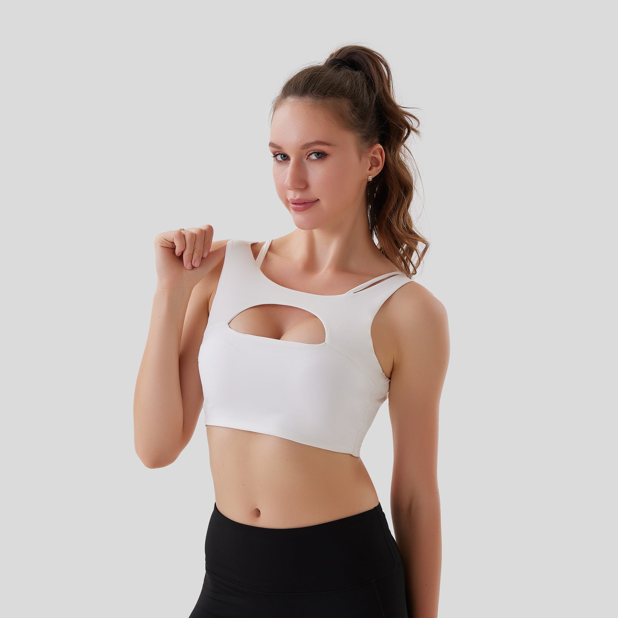 Comfort Club Cutout Sports Bra
