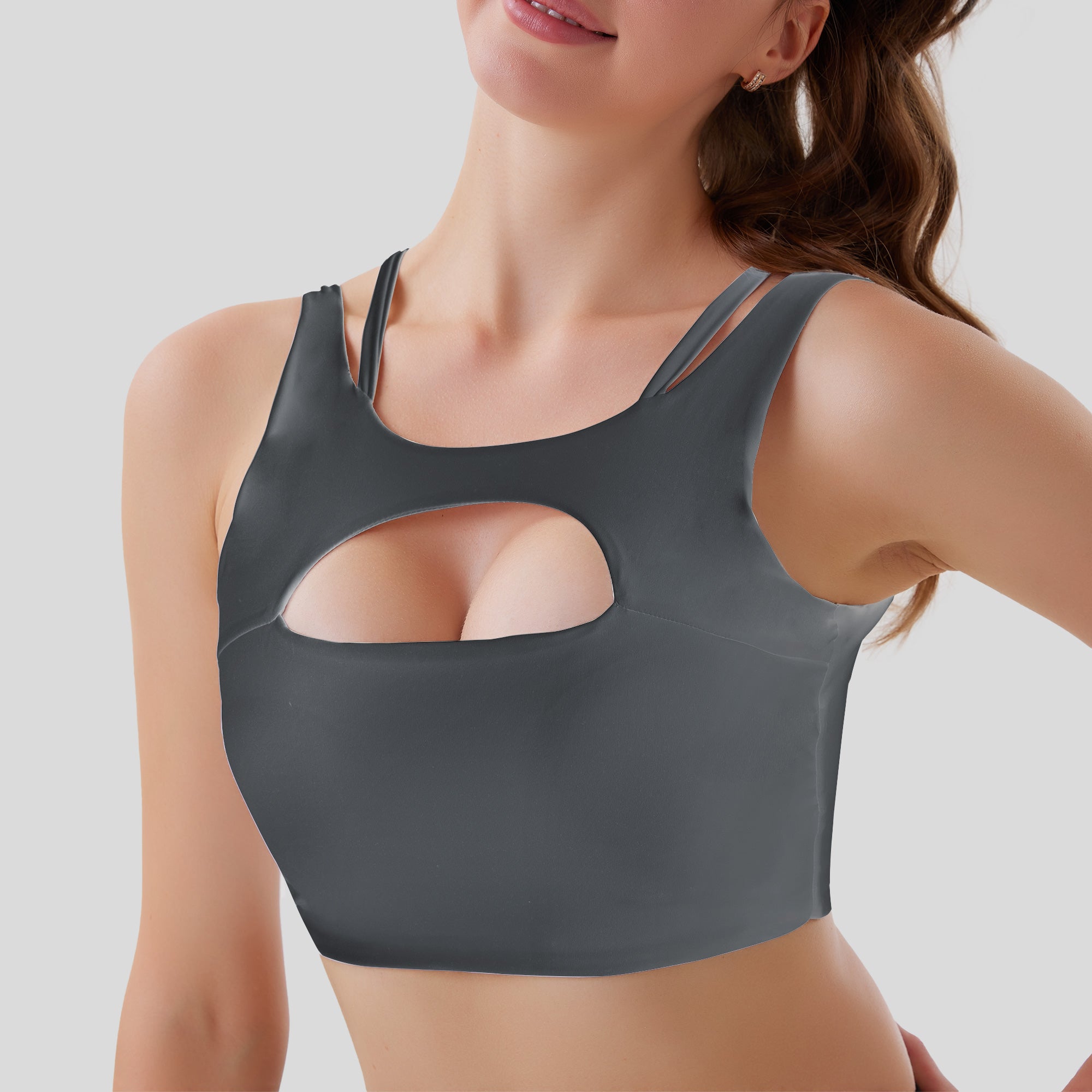 Comfort Club Cutout Sports Bra