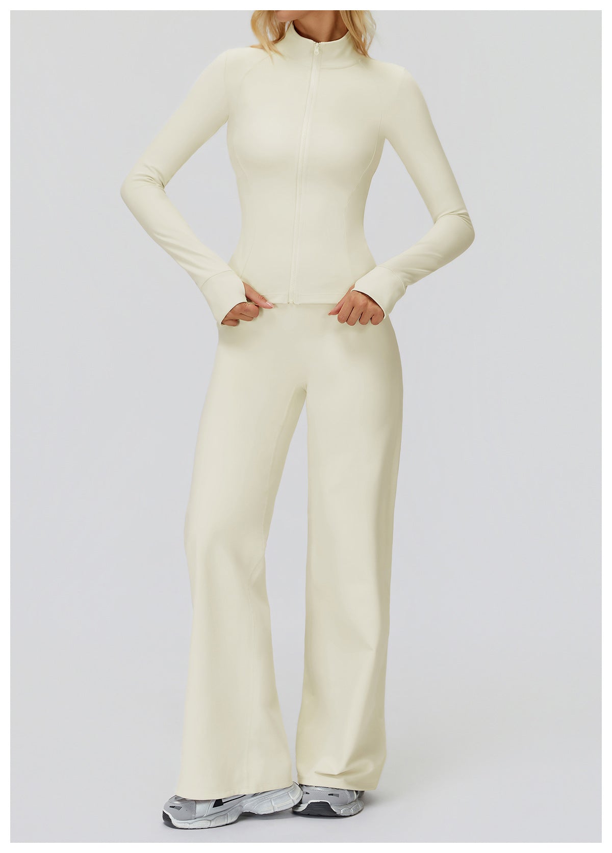 ThermaWide High-Waist Fleece Wide-Leg Pants