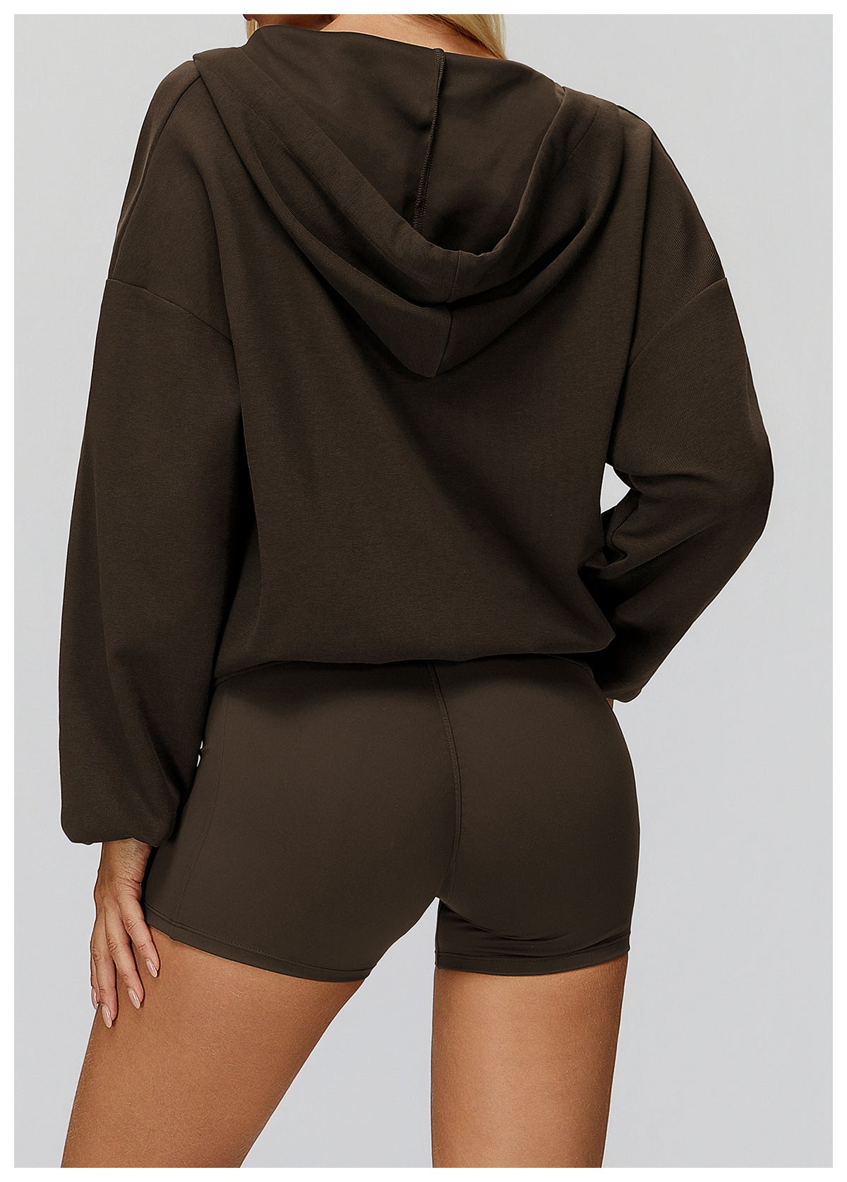 CozyVibe Oversized V-Hood Sweatshirt