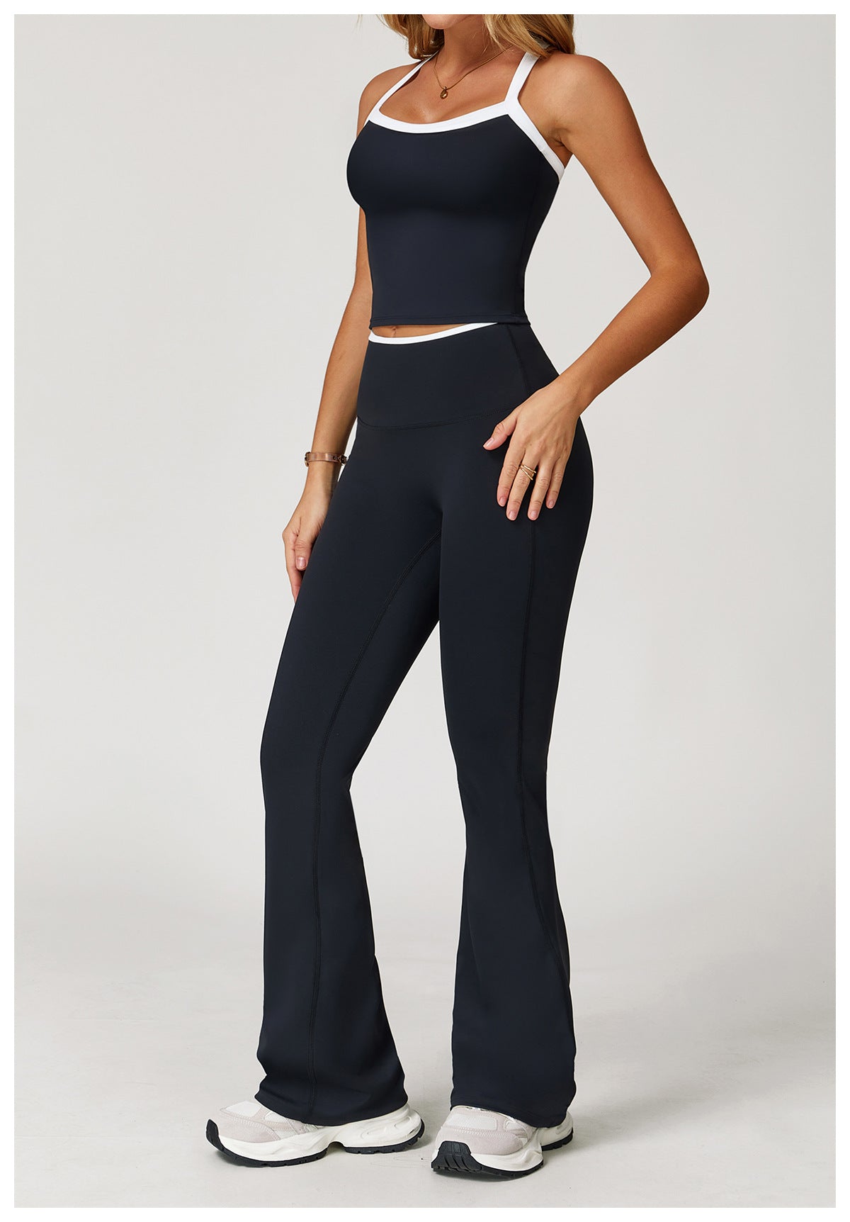 FlareFit Contrast Trim Activewear Set