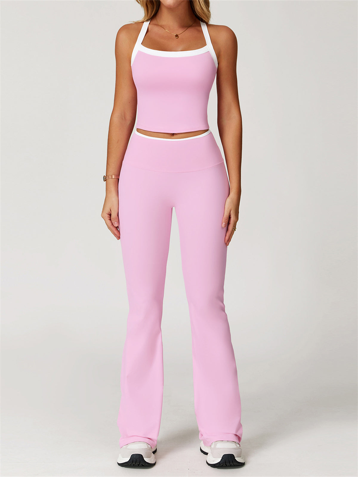FlareFit Contrast Trim Activewear Set