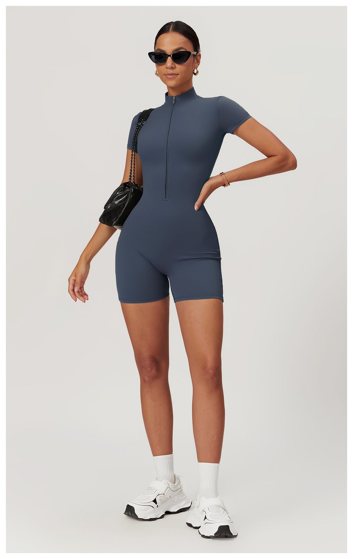 Zipper Seamless Romper