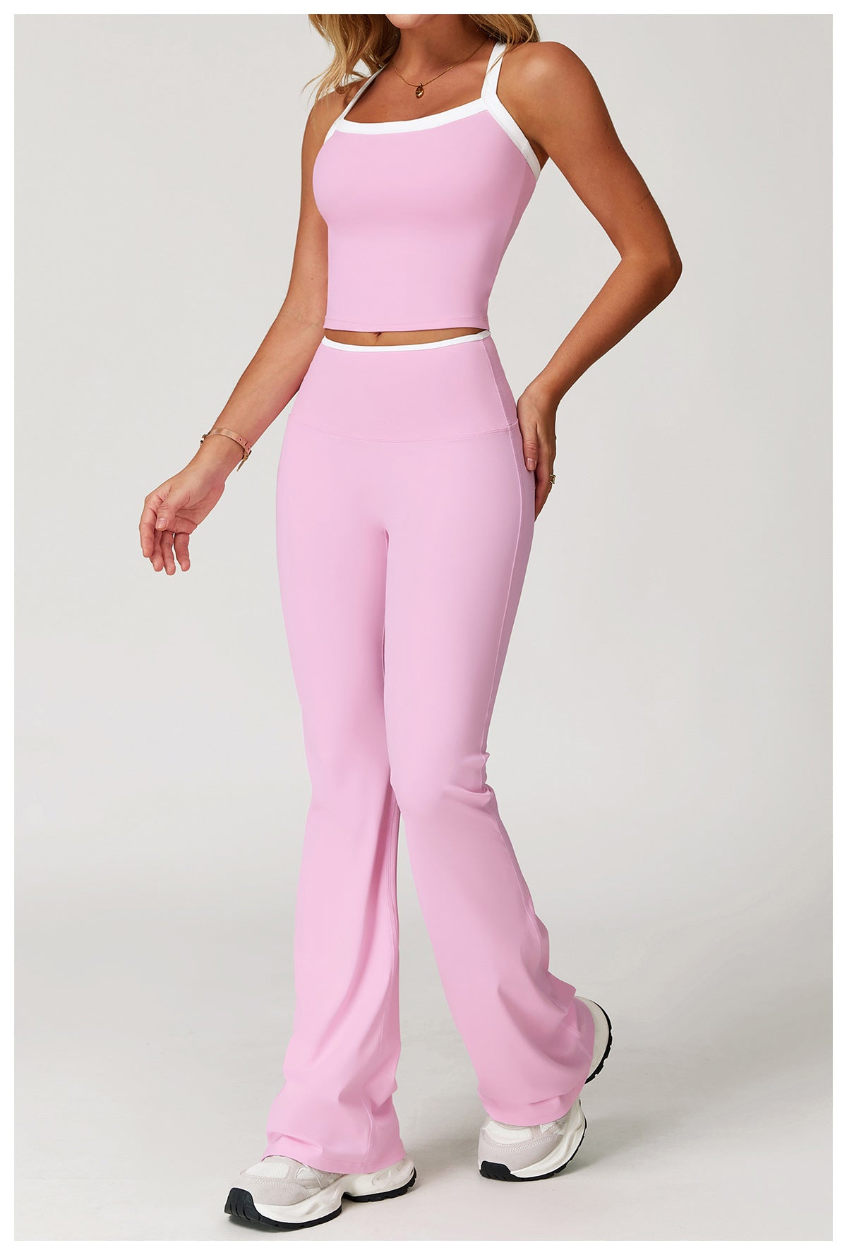 FlareFit Contrast Trim Activewear Set