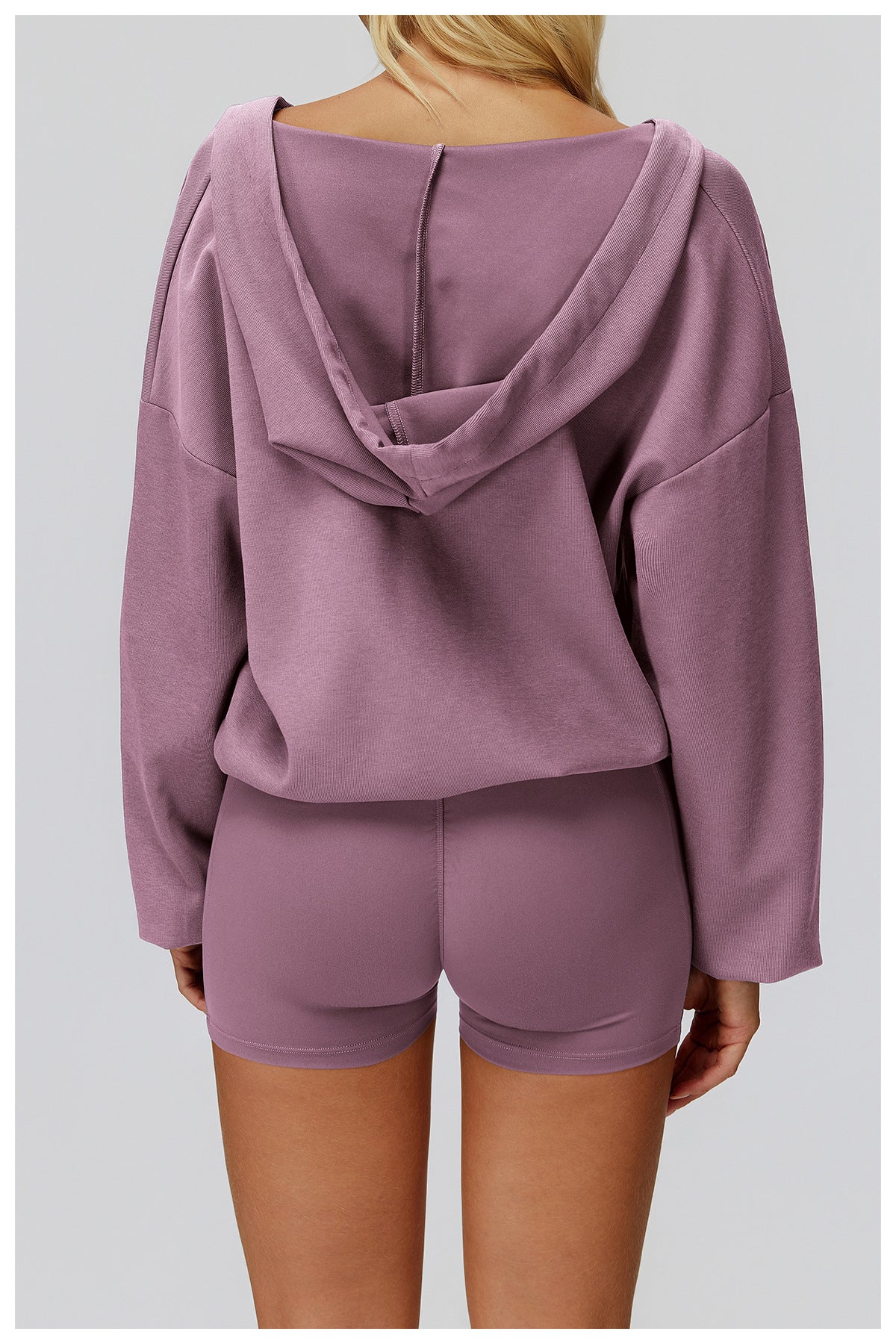 CozyVibe Oversized V-Hood Sweatshirt