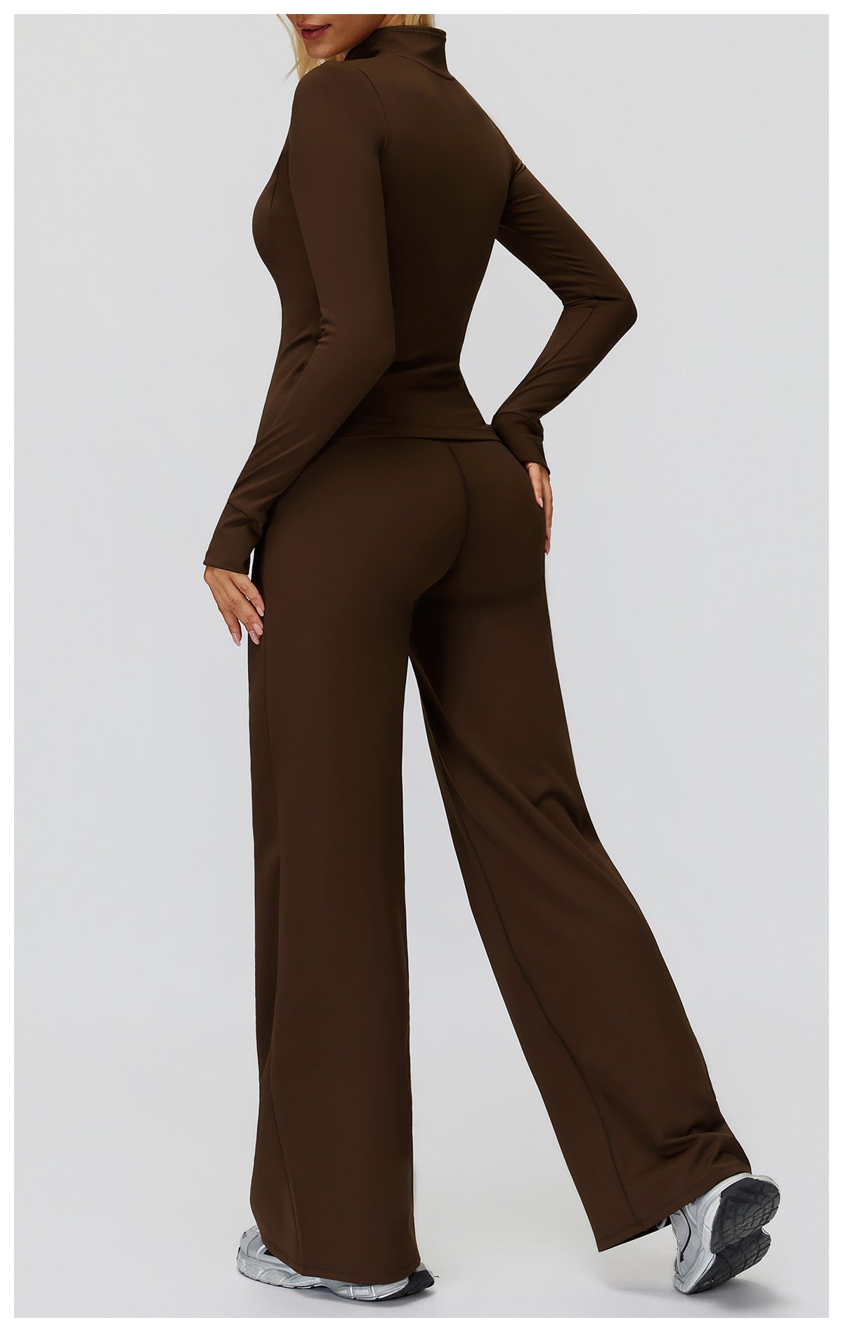 ThermaWide High-Waist Fleece Wide-Leg Pants