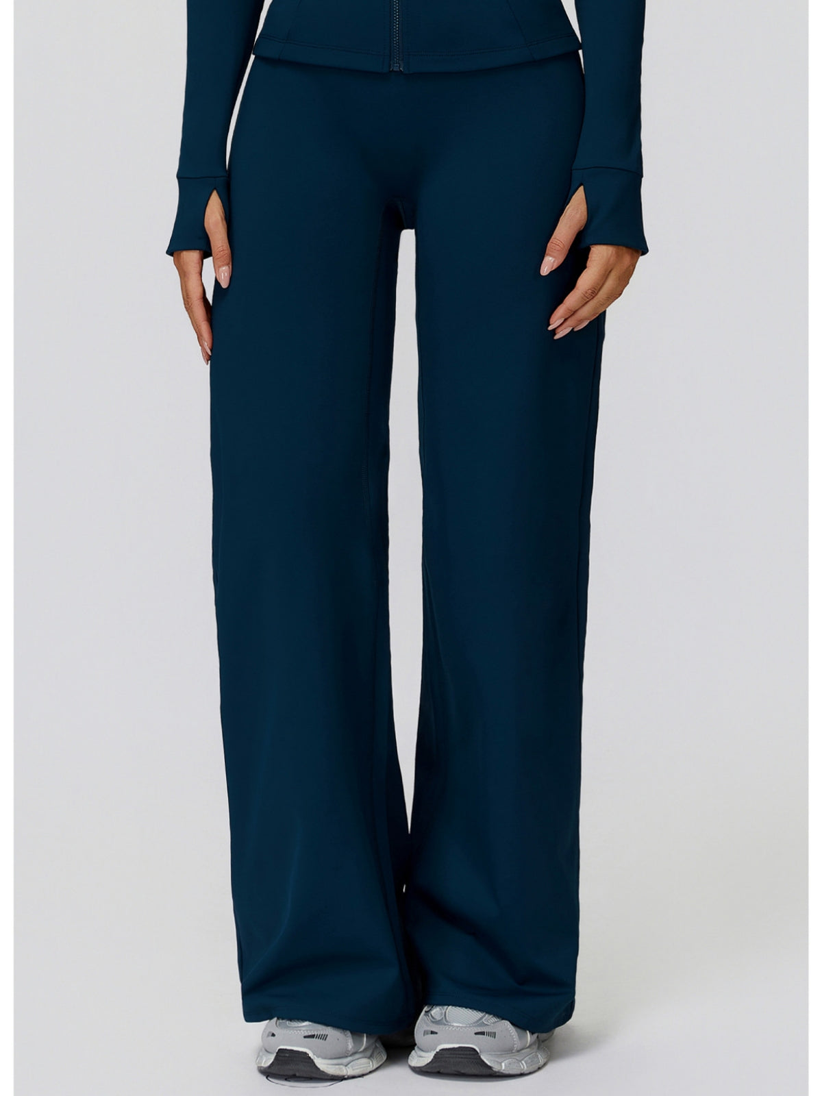 ThermaWide High-Waist Fleece Wide-Leg Pants