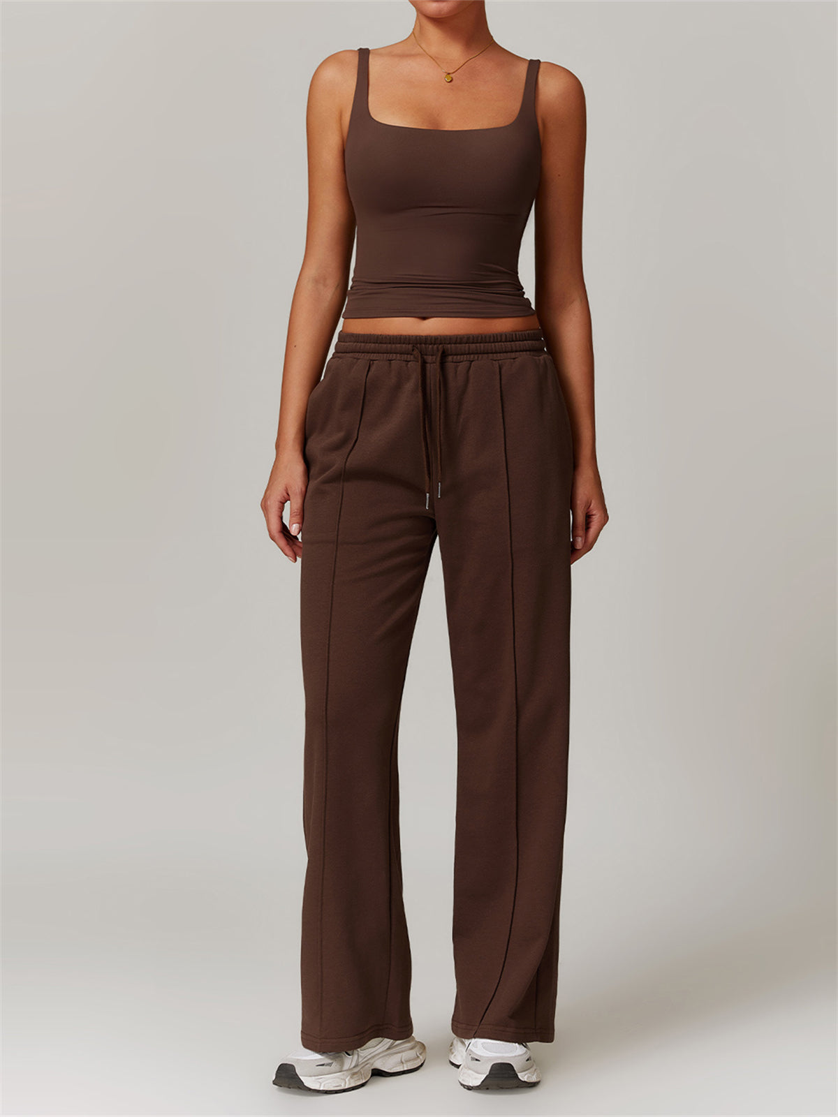 Essential Square Neck Tank & Relaxed Fit Pants Set