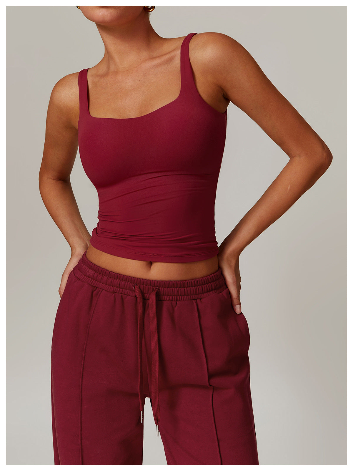 Essential Square Neck Tank & Relaxed Fit Pants Set