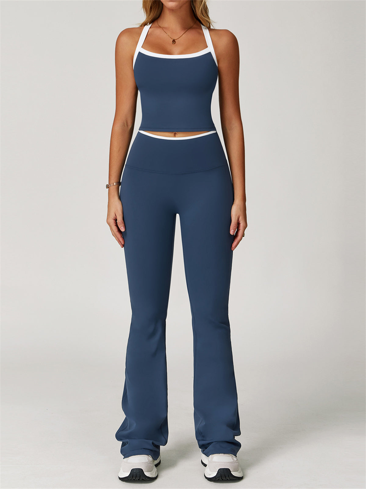 FlareFit Contrast Trim Activewear Set