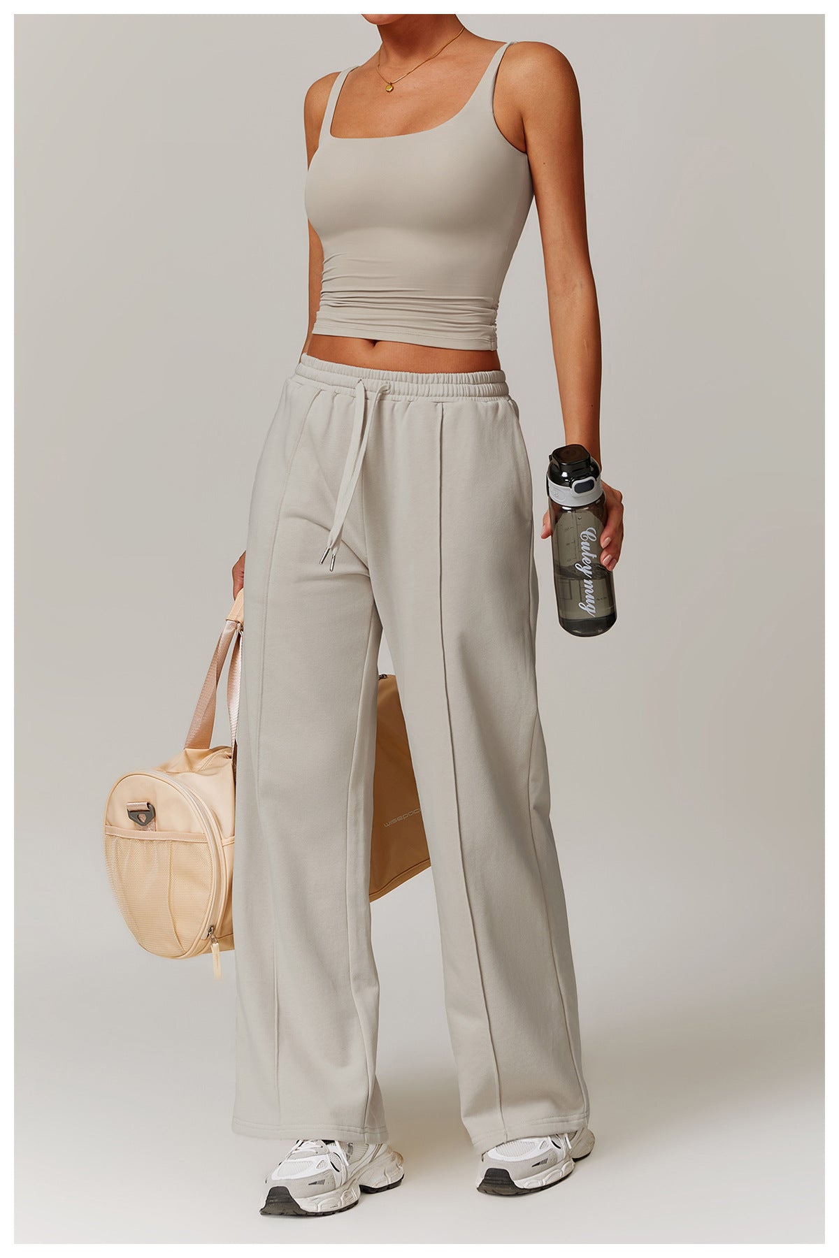 Essential Square Neck Tank & Relaxed Fit Pants Set